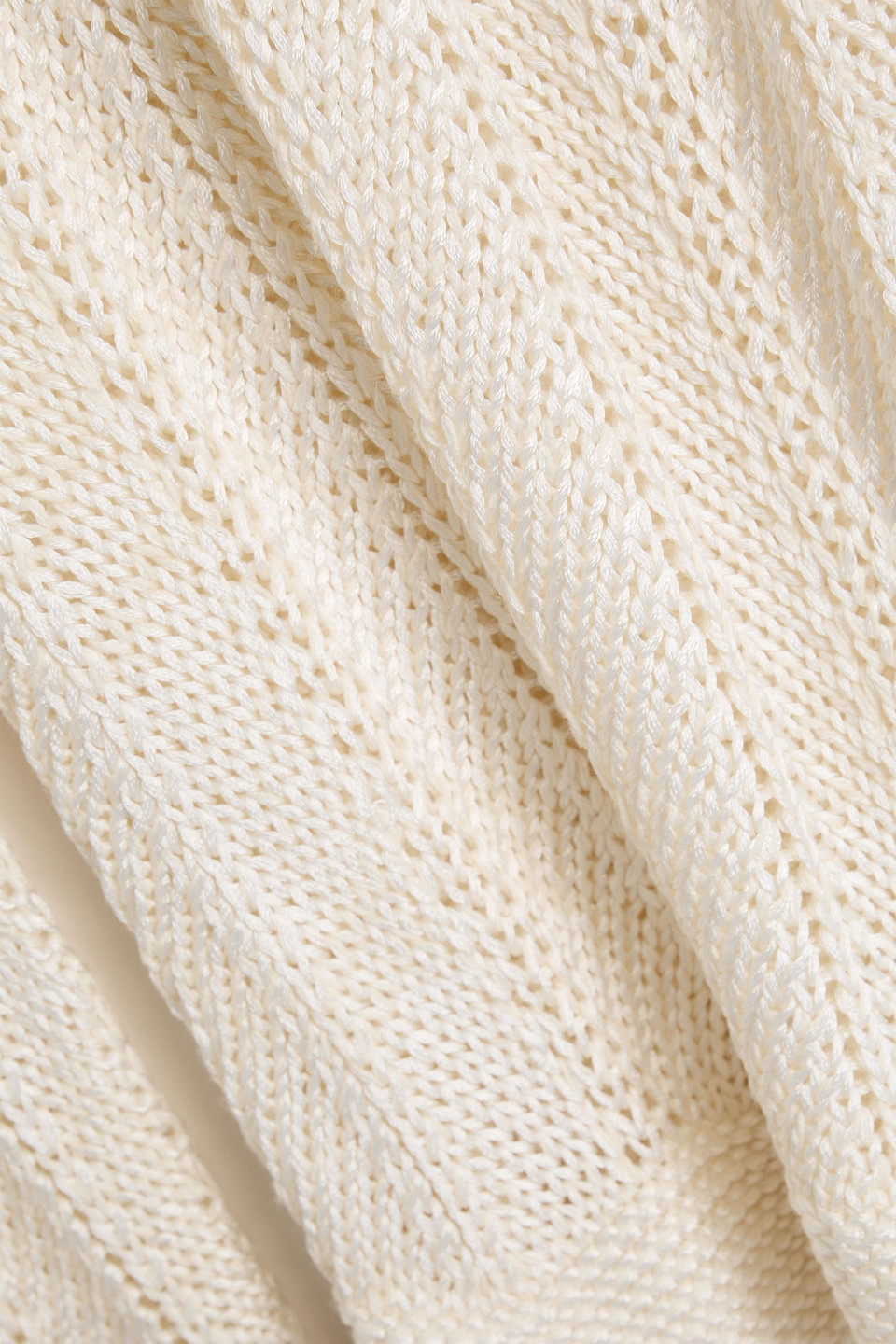 Shop Zimmermann Crochet-knit Sweater In Cream