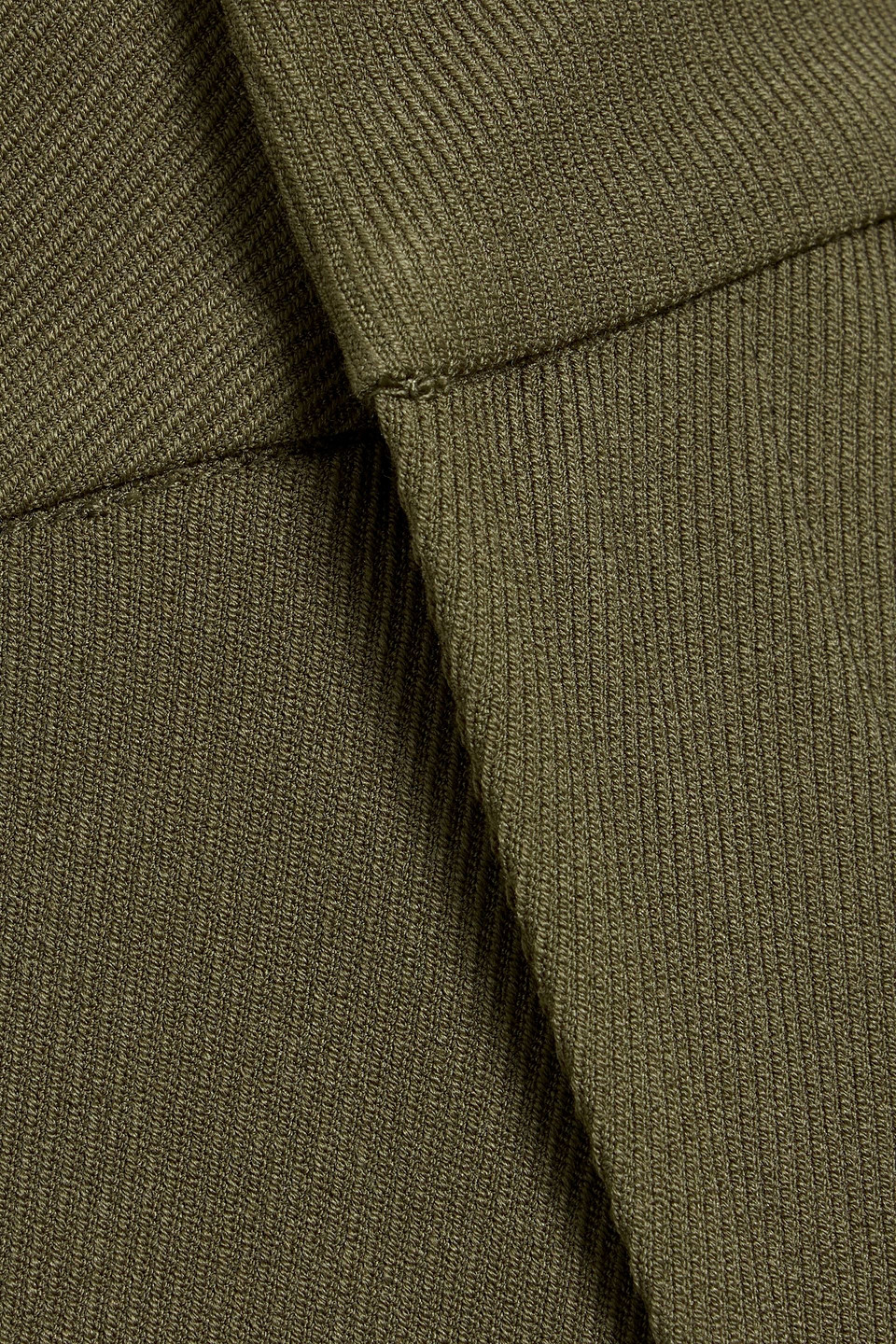 Staud Twill Wide-leg Pants In Green