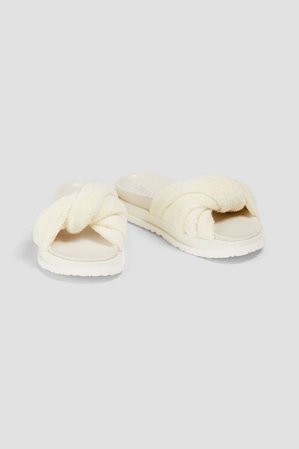 ZIMMERMANN Twisted terry slides