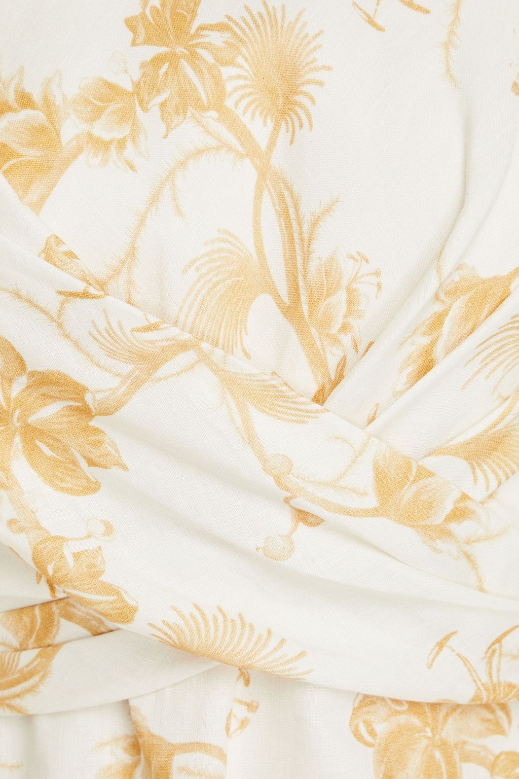 ZIMMERMANN Floral-print linen mini dress