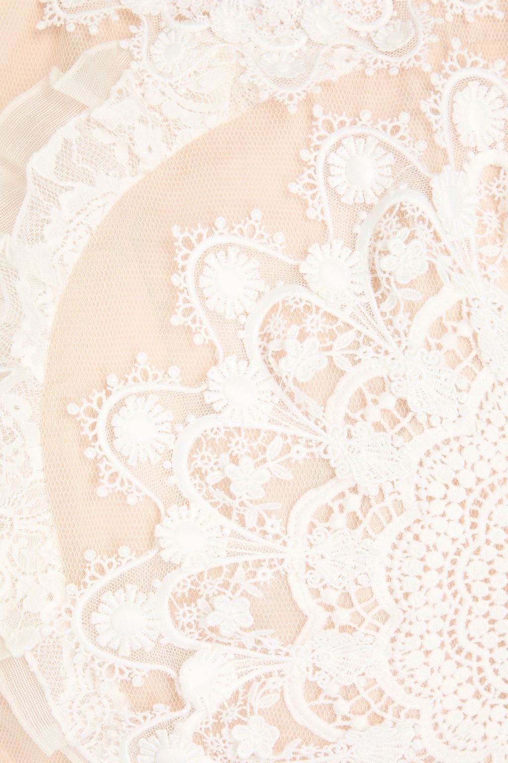 ZIMMERMANN Embellished cotton-blend guipure lace, tulle and organza dress