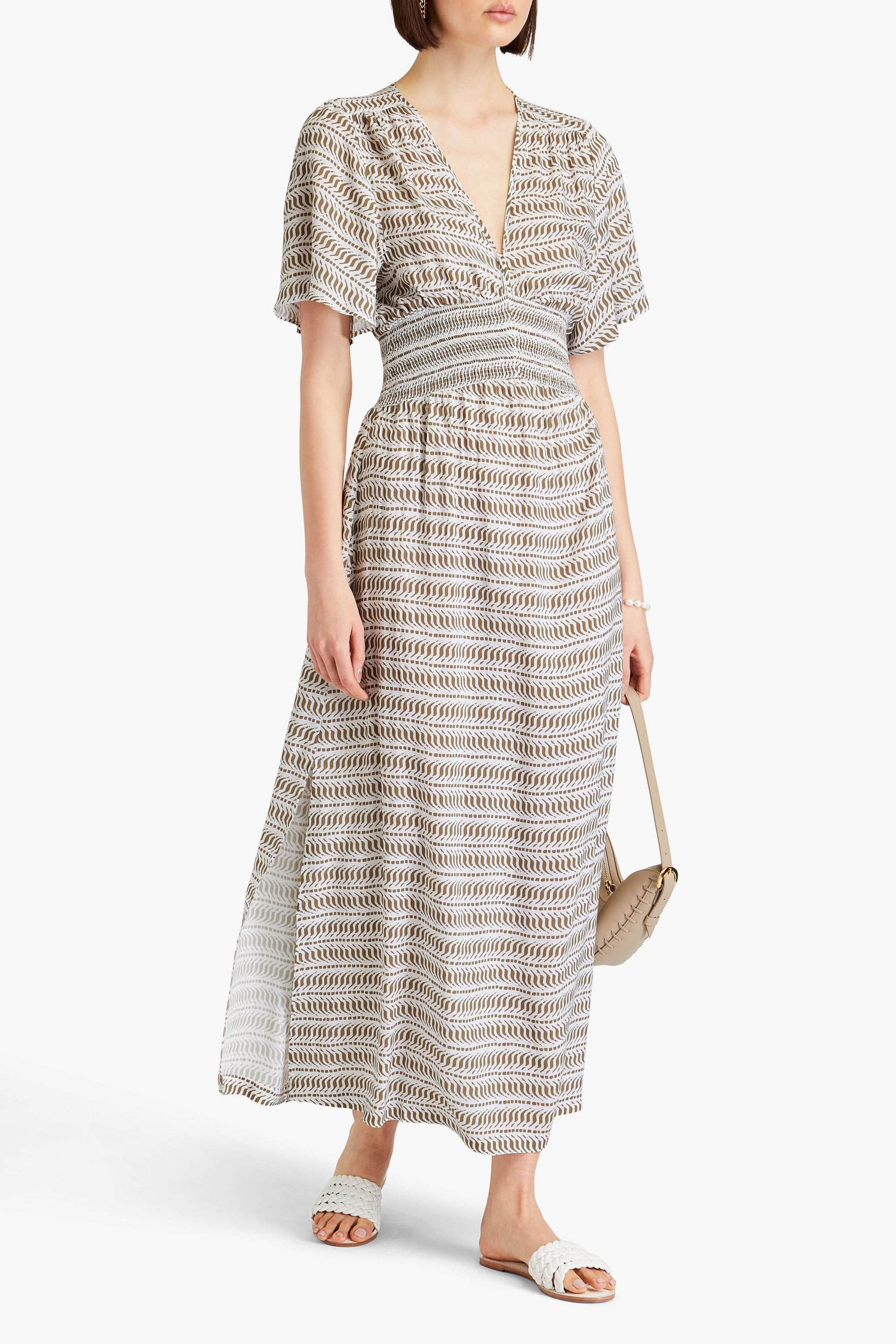 Heidi Klein Printed mousseline midi dress