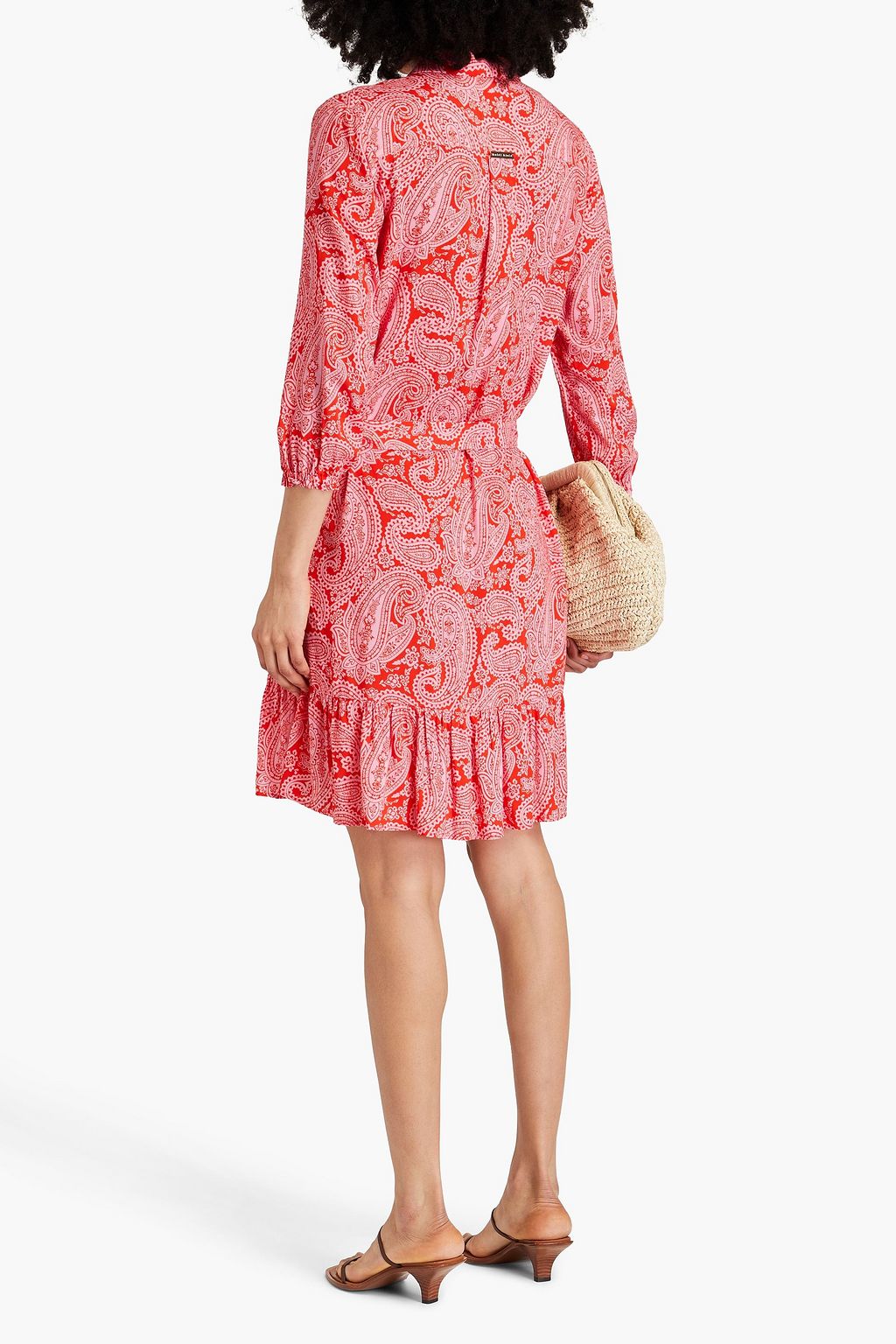 HEIDI KLEIN Tangier paisley-print mousseline mini shirt dress