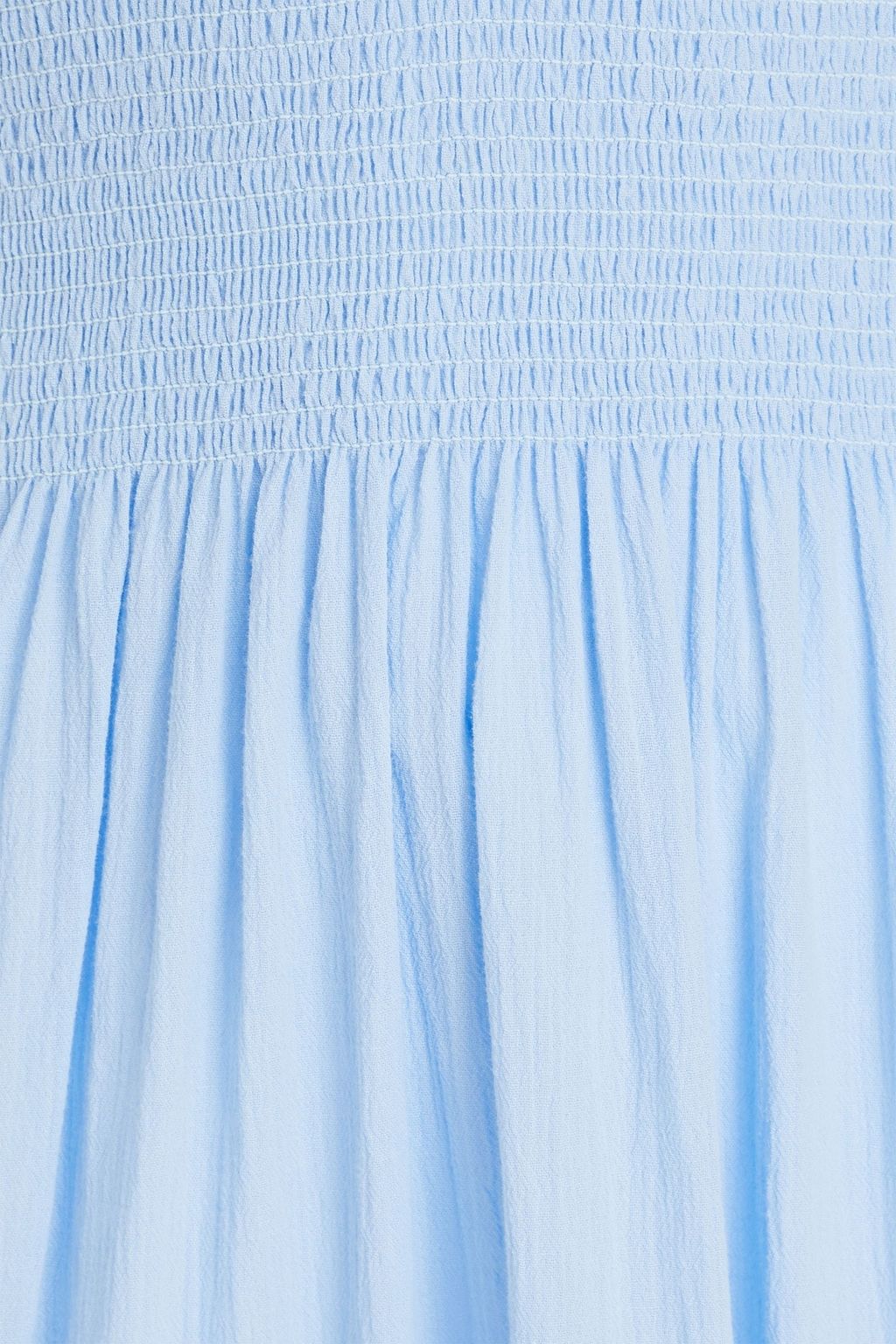 HEIDI KLEIN Portofino shirred cotton-gauze midi dress