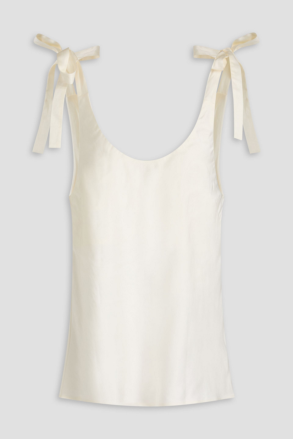 Zimmermann Satin Top In Cream