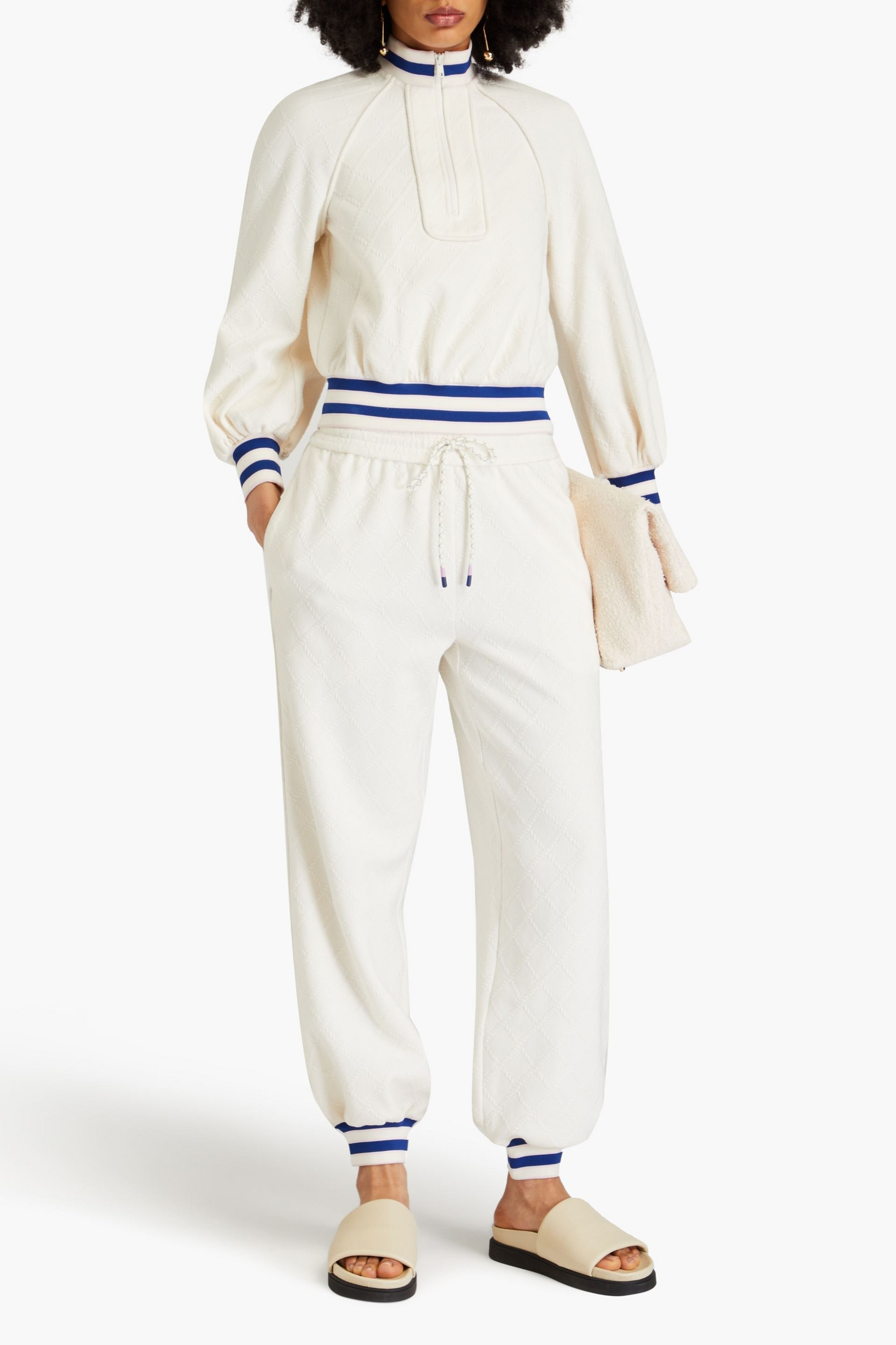 Zimmermann Jacquard-knit track pants