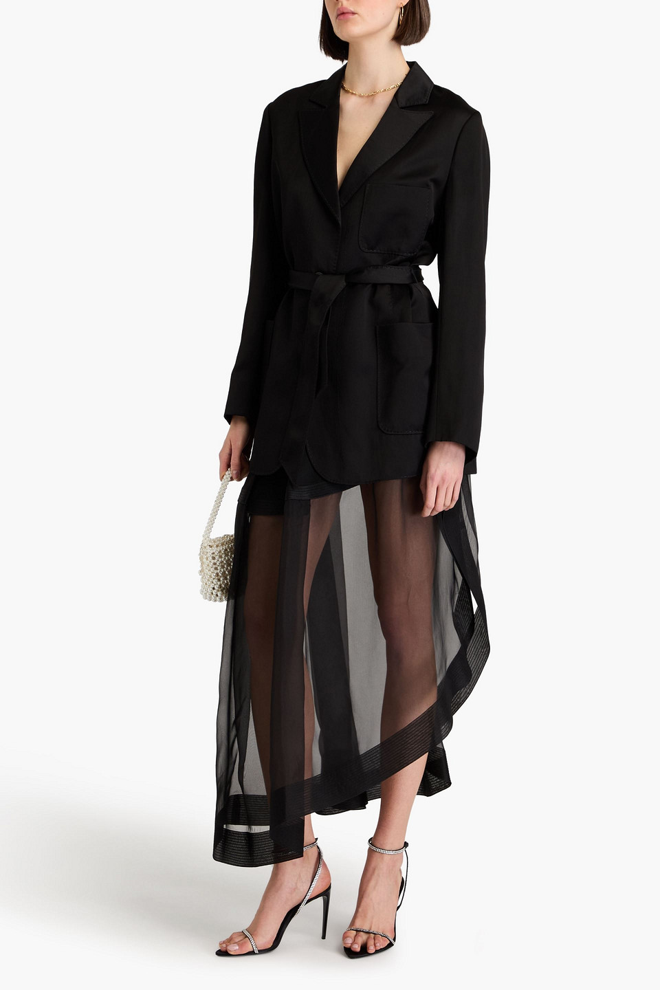 Zimmermann Shantung Blazer In Black