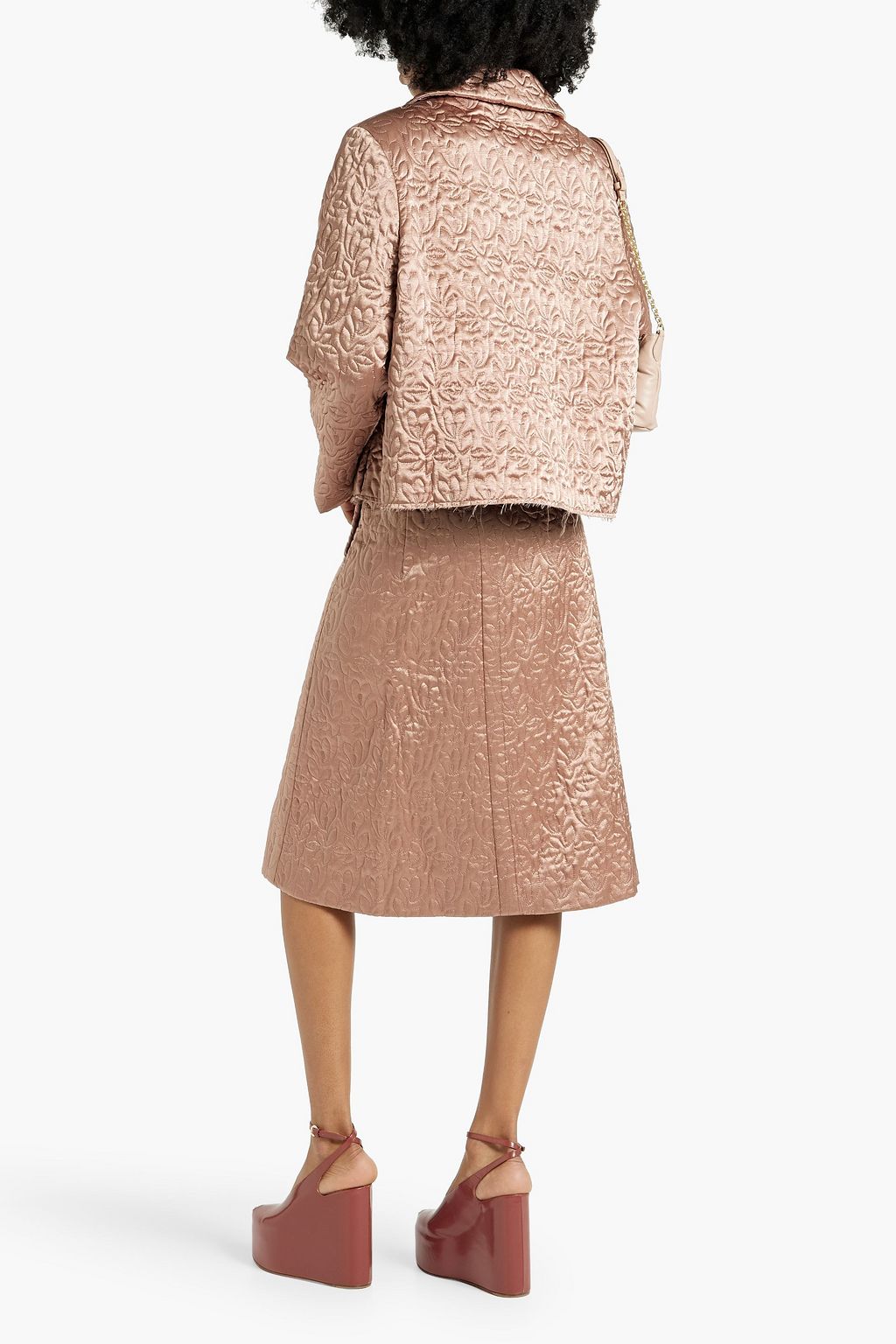 MM6 MAISON MARGIELA Quilted satin skirt