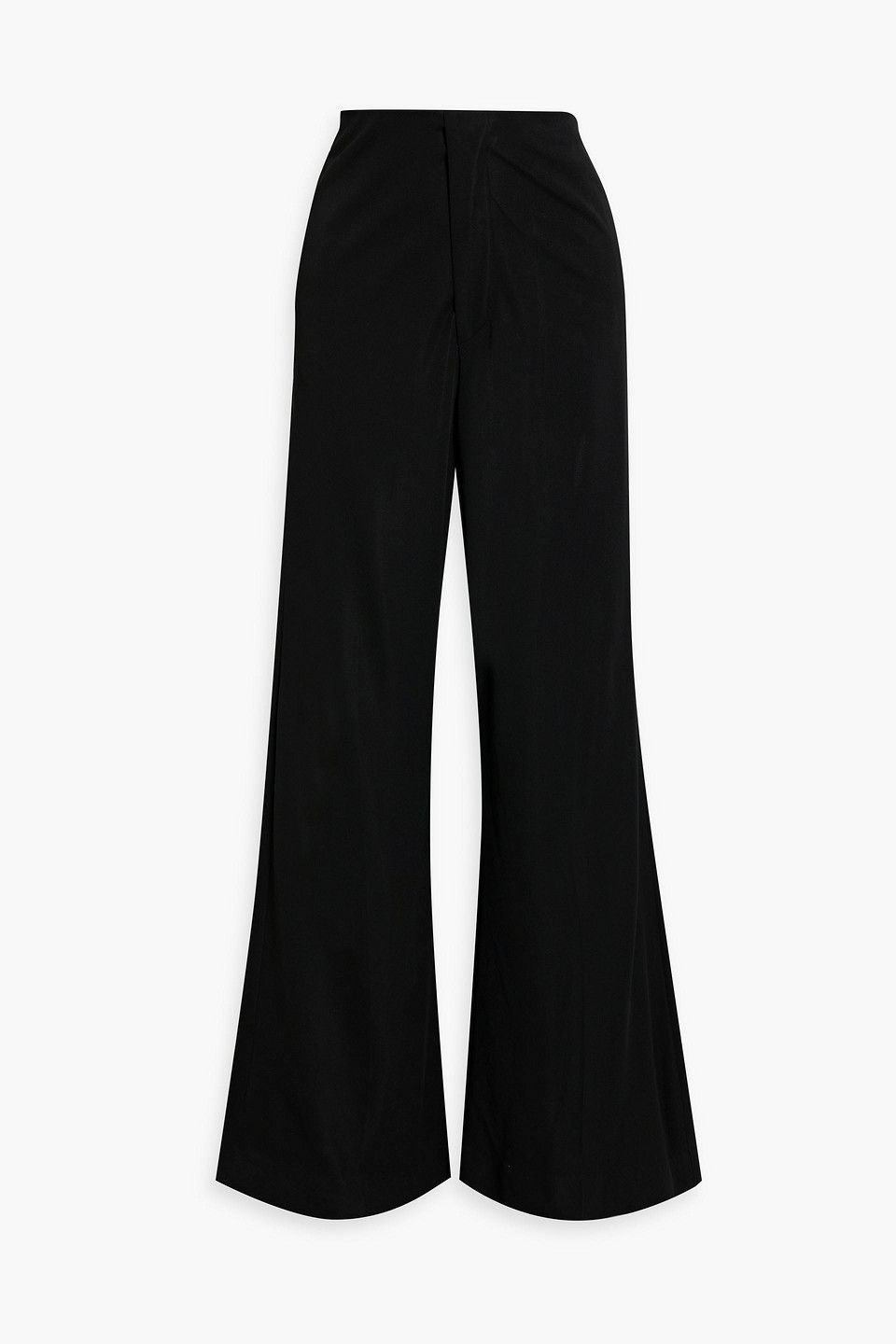 Maison Margiela Pleated Twill Wide-leg Pants In Black