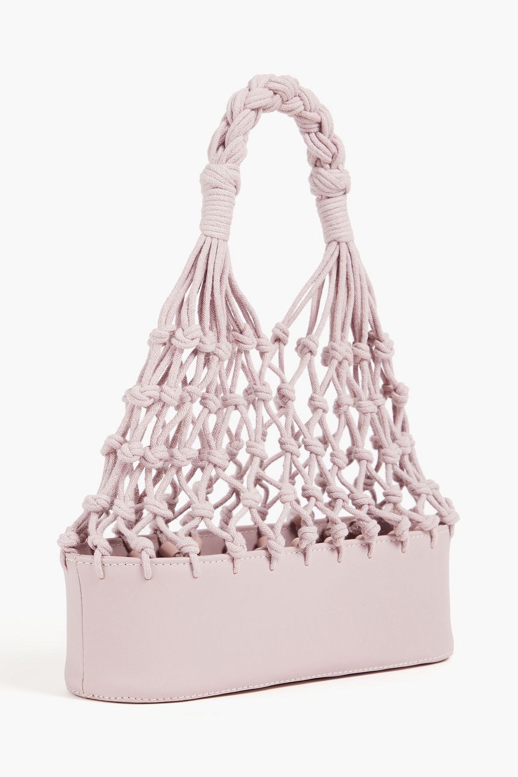 ZIMMERMANN Macramé and leather tote