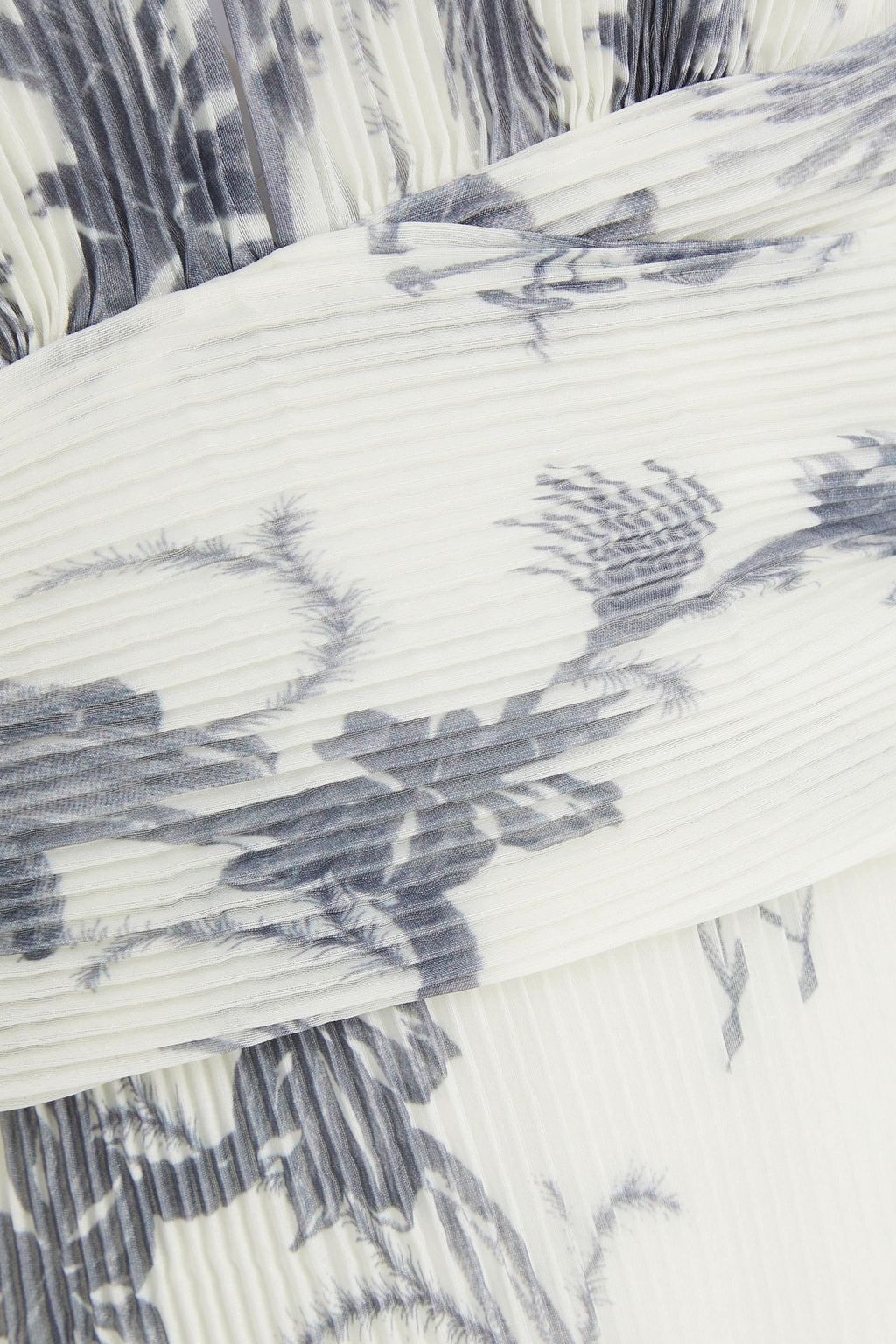 ZIMMERMANN Tiered plissé-organza mini dress