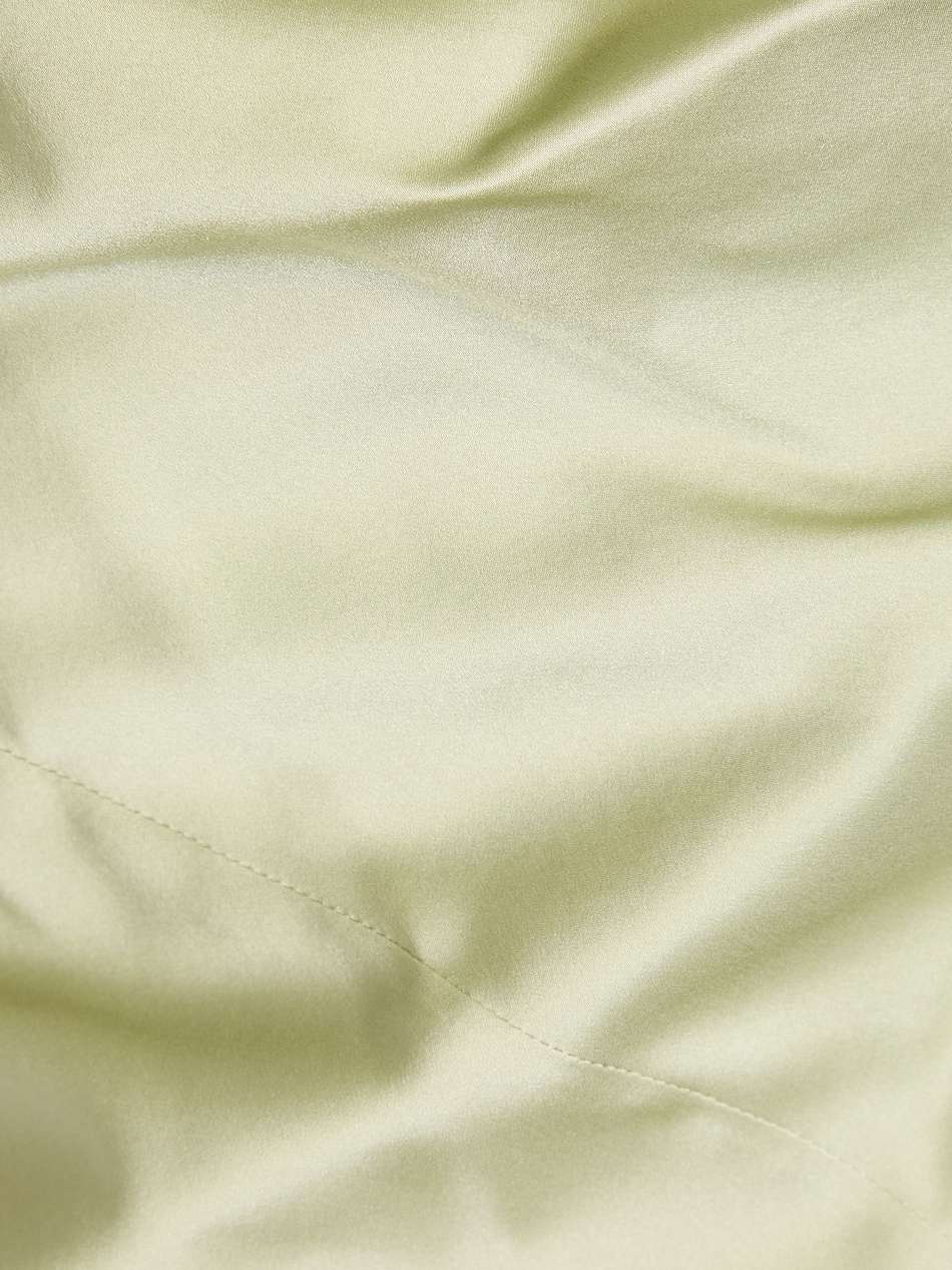 ariel draped silk-satin gown