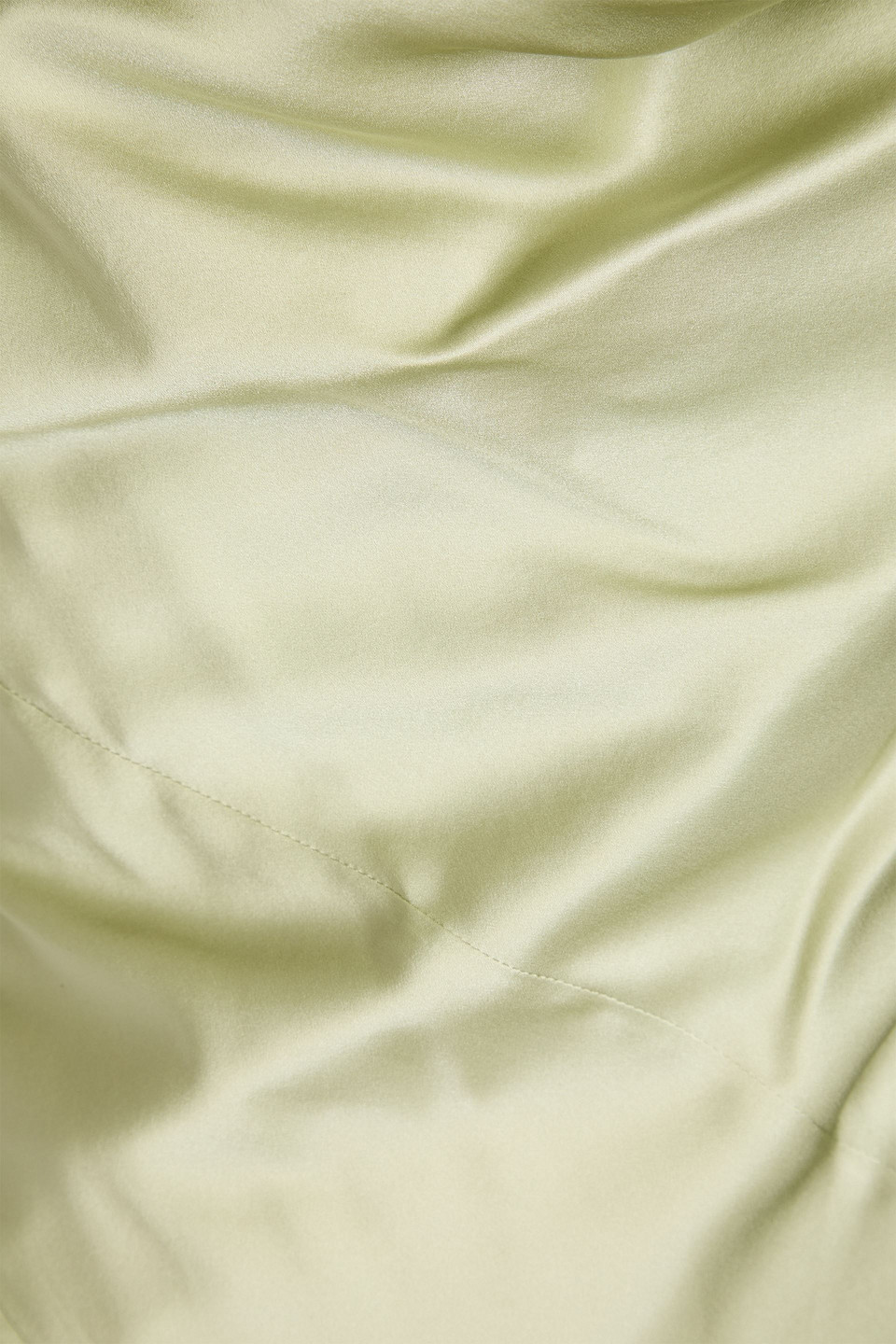 Nicholas Ariel Draped Silk-satin Gown In Light Green