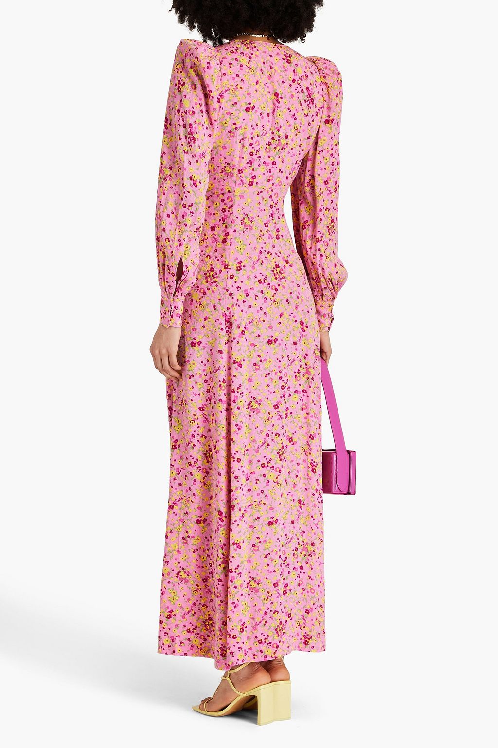 ROTATE BIRGER CHRISTENSEN Floral-print jacquard maxi dress