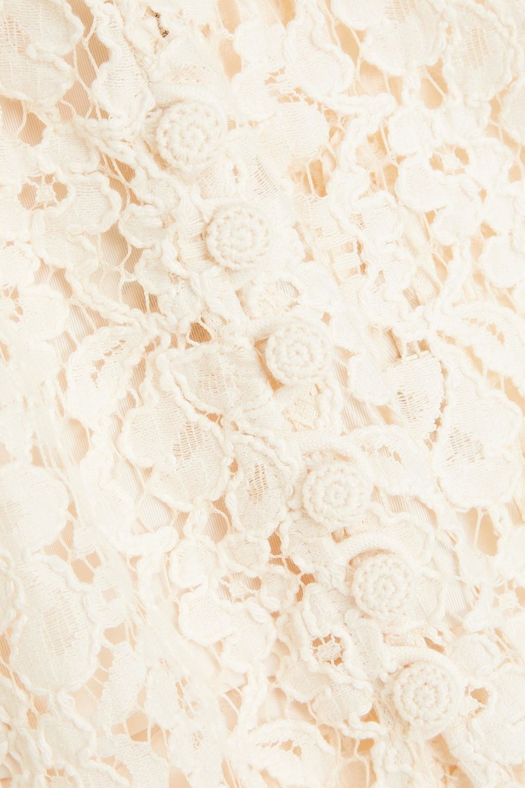 ZIMMERMANN Cotton-blend corded lace top