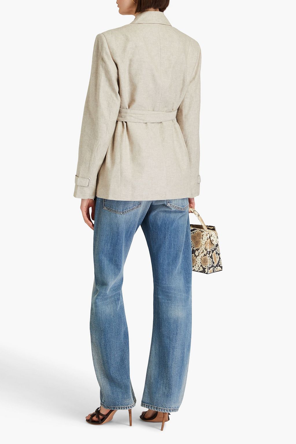REMAIN BIRGER CHRISTENSEN Linen and cotton-blend twill blazer