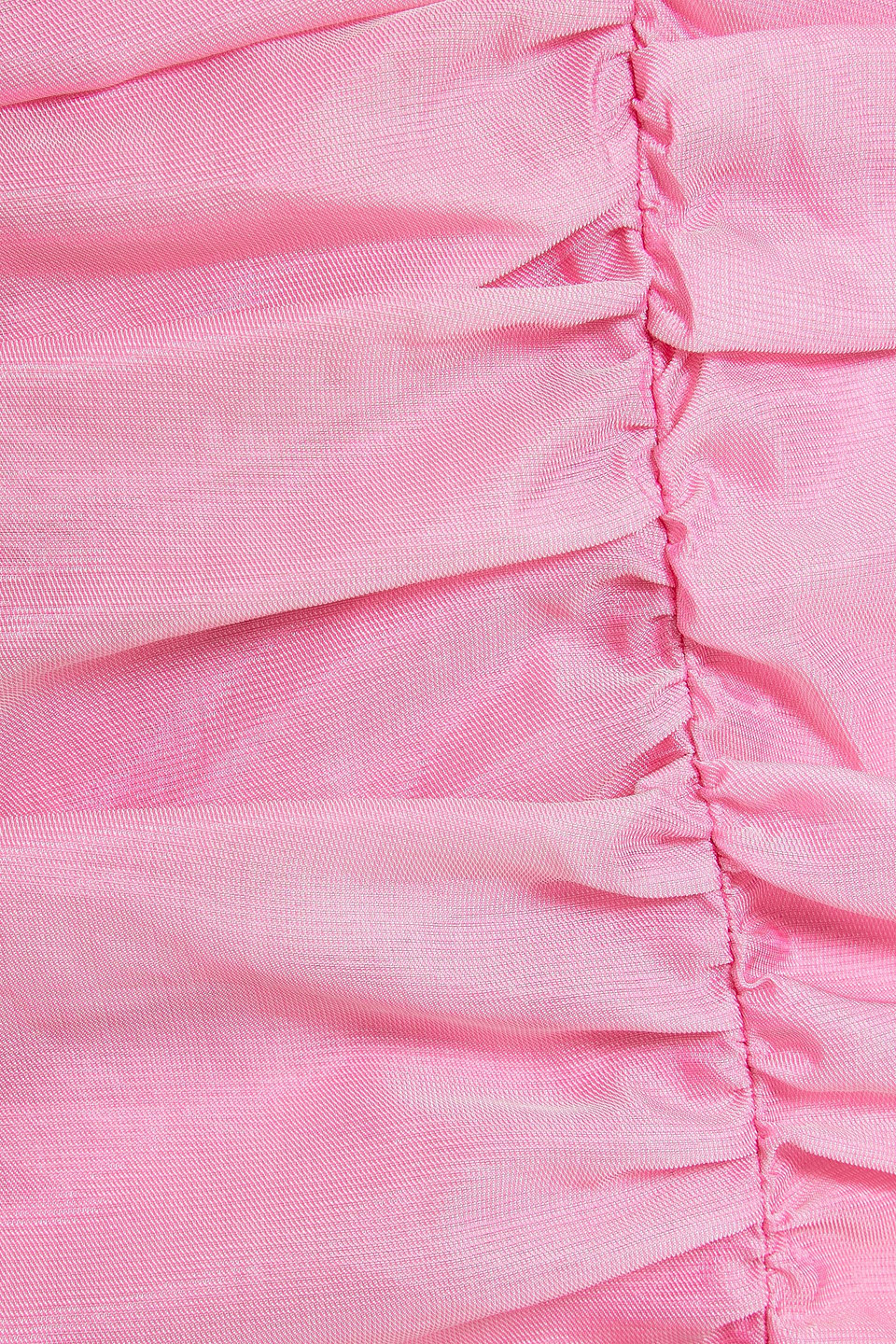 Rotate Birger Christensen One-shoulder Ruffled Mini Dress In Pink