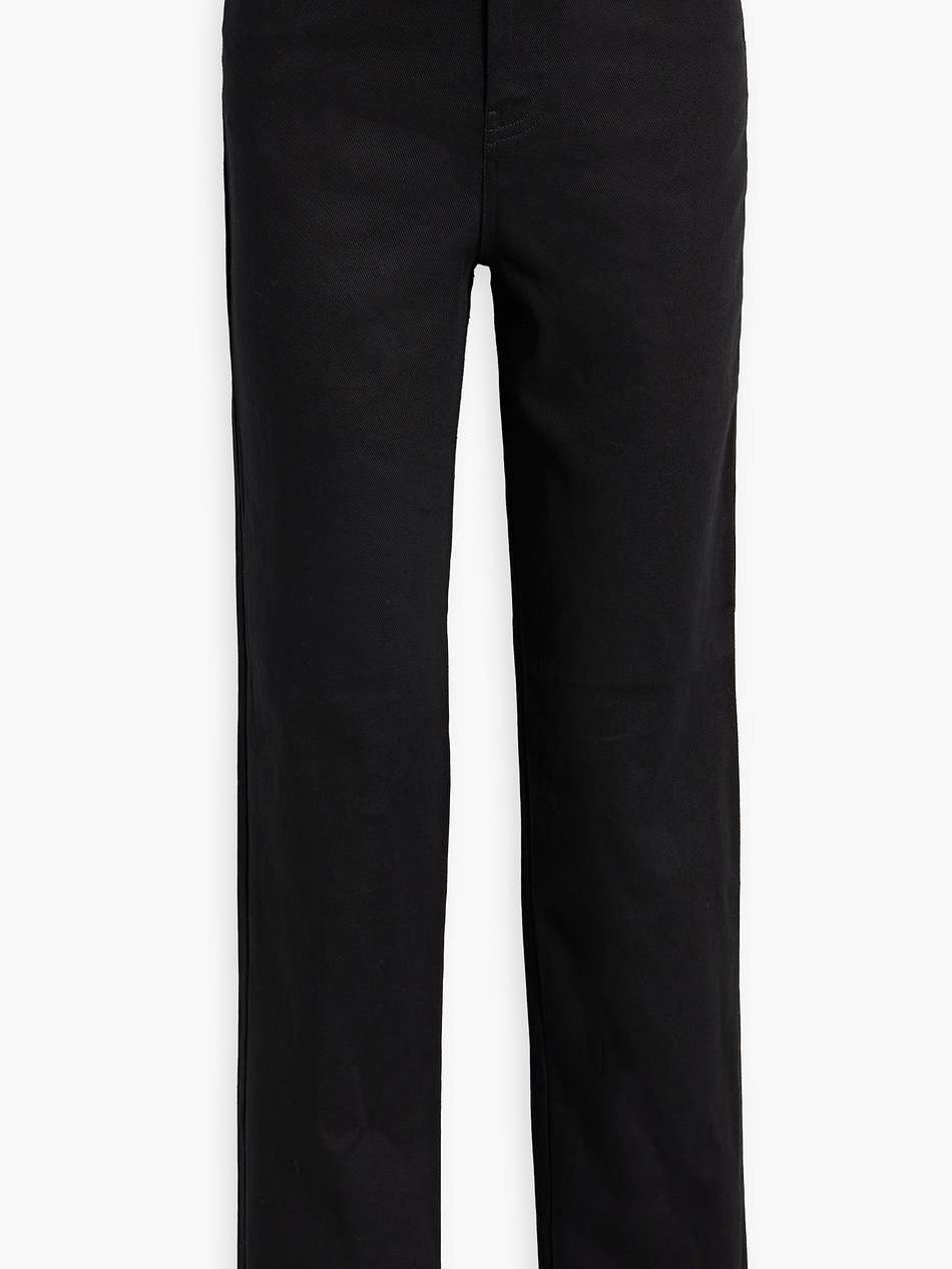 crystal-embellished high-rise straight-leg jeans