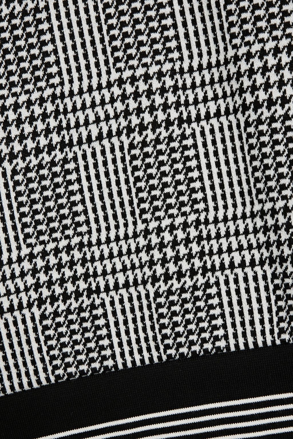 THOM BROWNE Prince of Wales checked cotton sweater