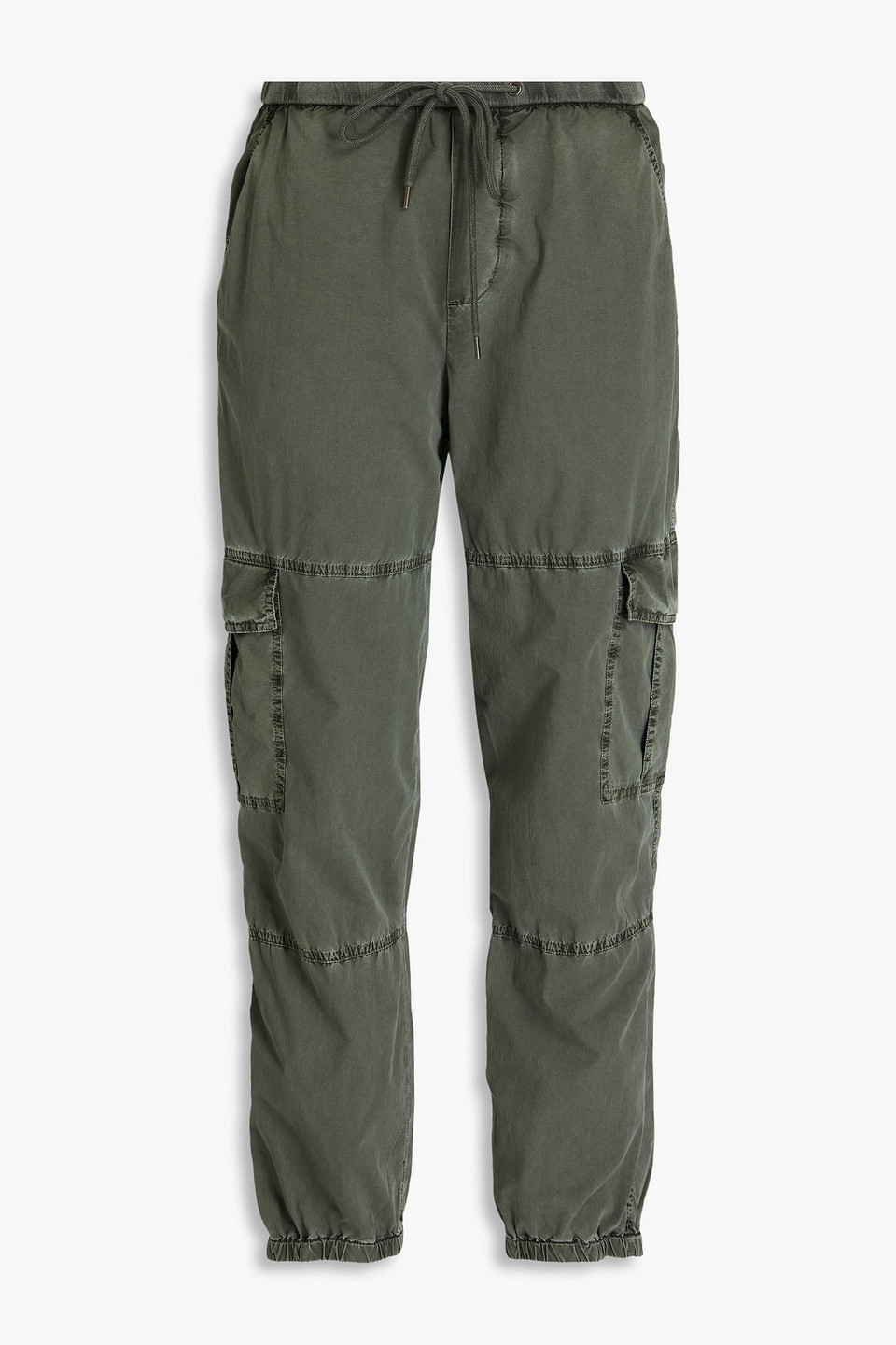 James Perse Cargohose Aus Popeline Aus Stretch-baumwolle In Military-grün