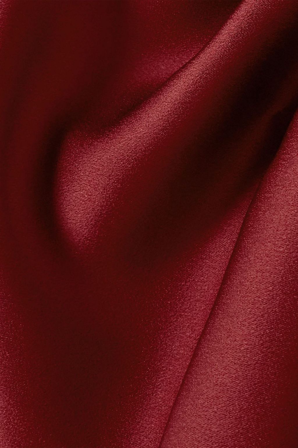 STELLA MCCARTNEY Asymmetric draped cape-effect satin mini dress