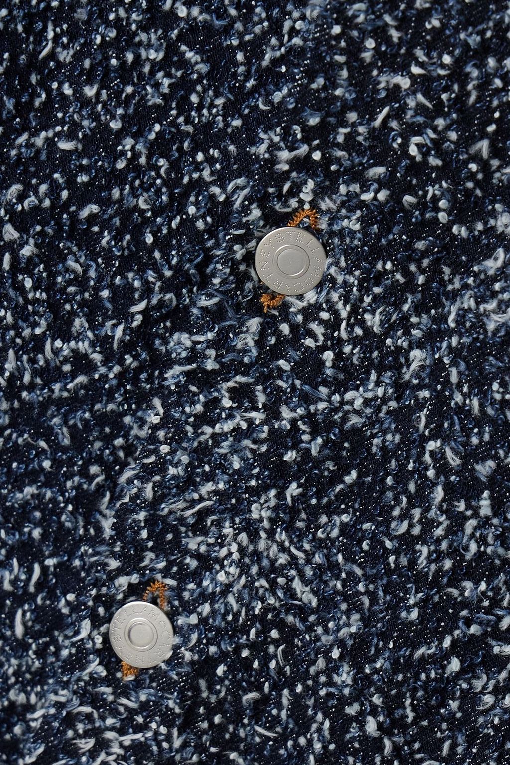 STELLA MCCARTNEY Oversized bouclé-denim shirt