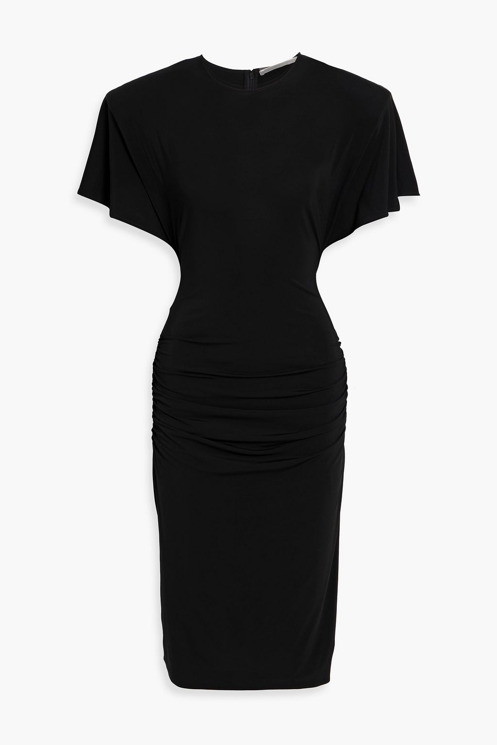 striped knit cape style midi dress by stella mccartney Stella McCartney