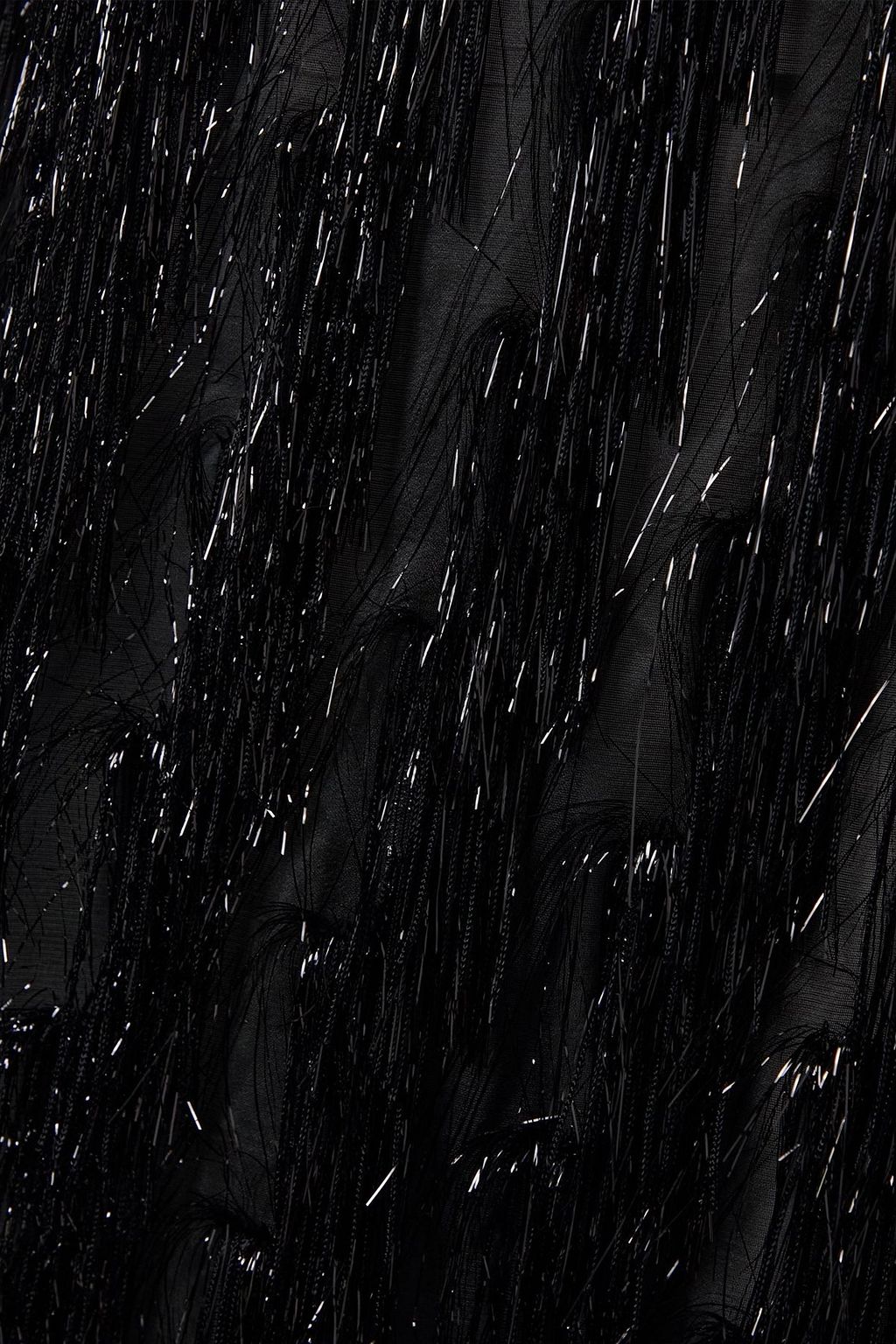 STELLA MCCARTNEY Strapless fringed tulle gown