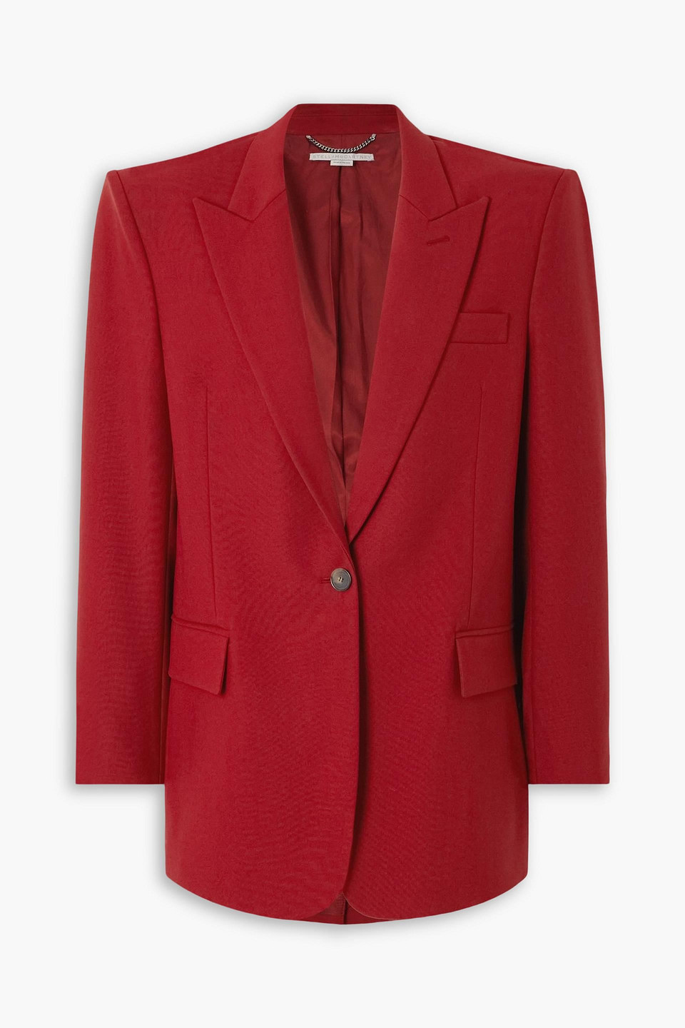Stella Mccartney Oversized Wool Blazer In Red