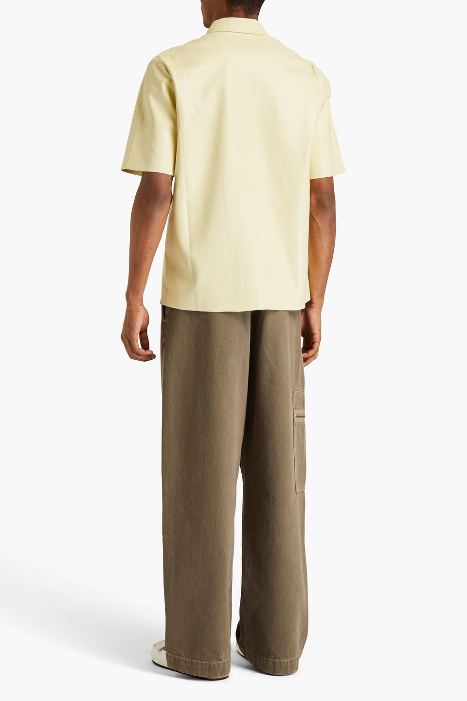 Nanushka Bodil Okobor™ Shirt In Pastel Yellow