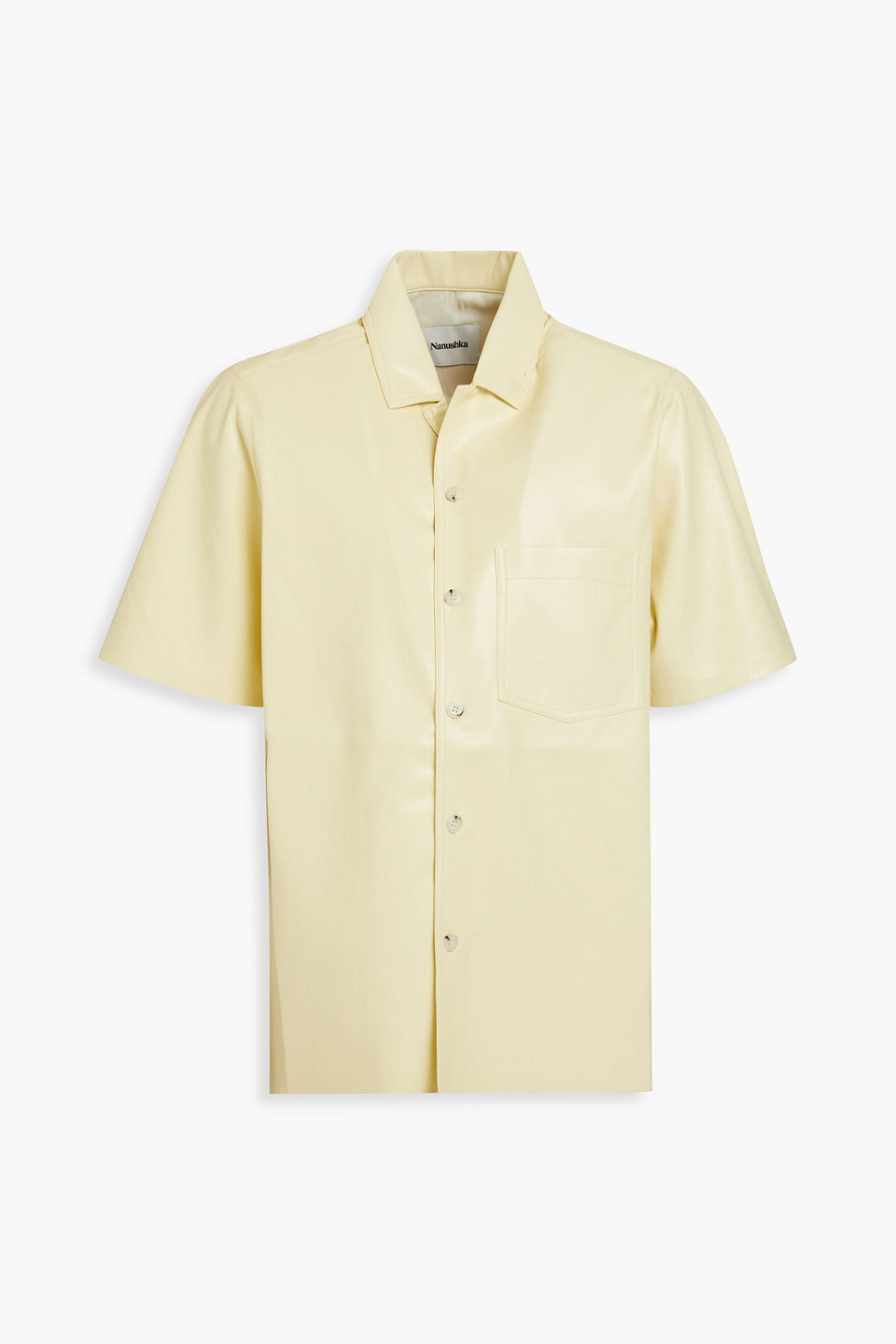 Nanushka Bodil Okobor™ Shirt In Pastel Yellow