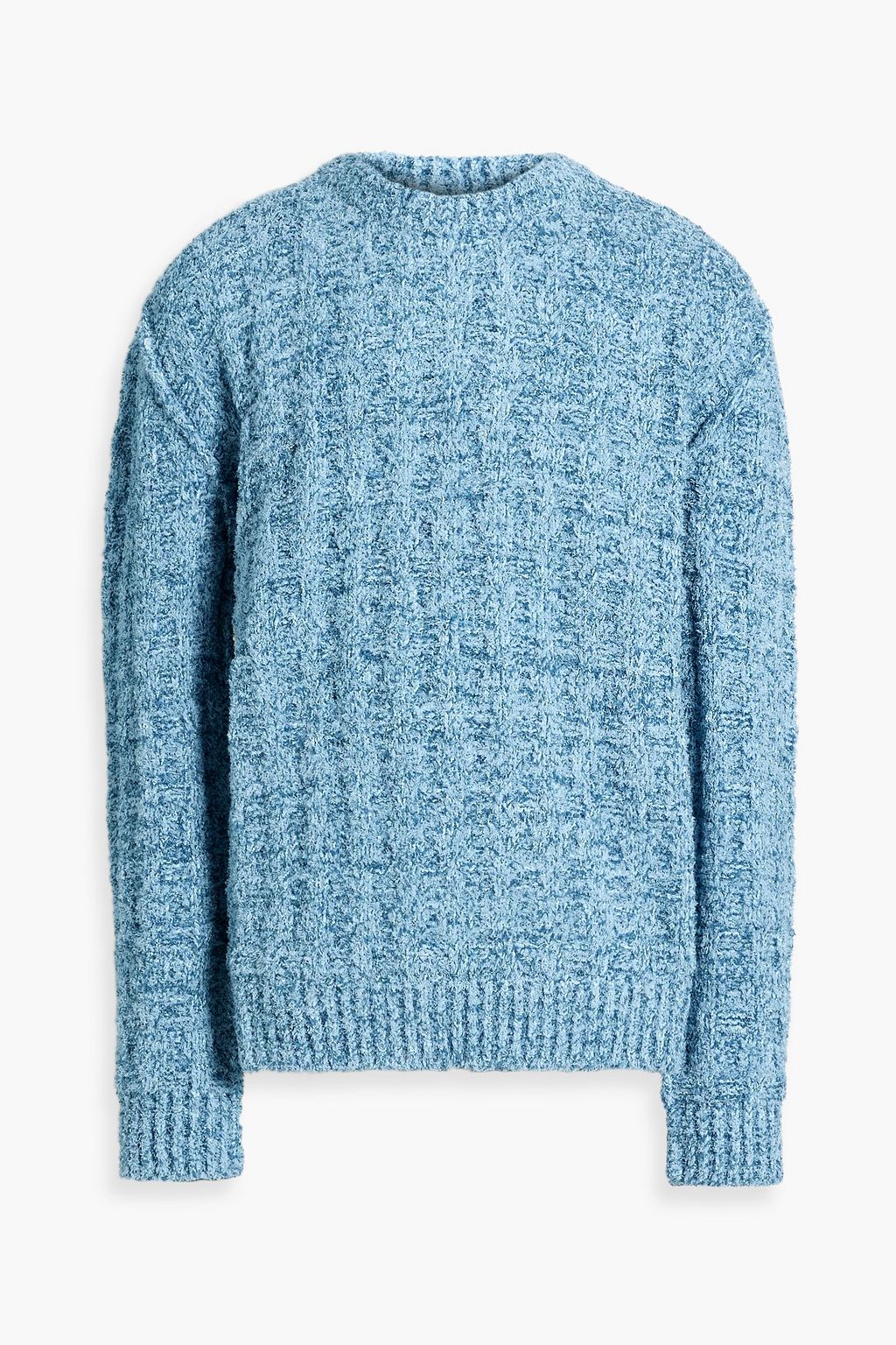 MAISON MARGIELA Boucle knit cotton blend sweater THE OUTNET