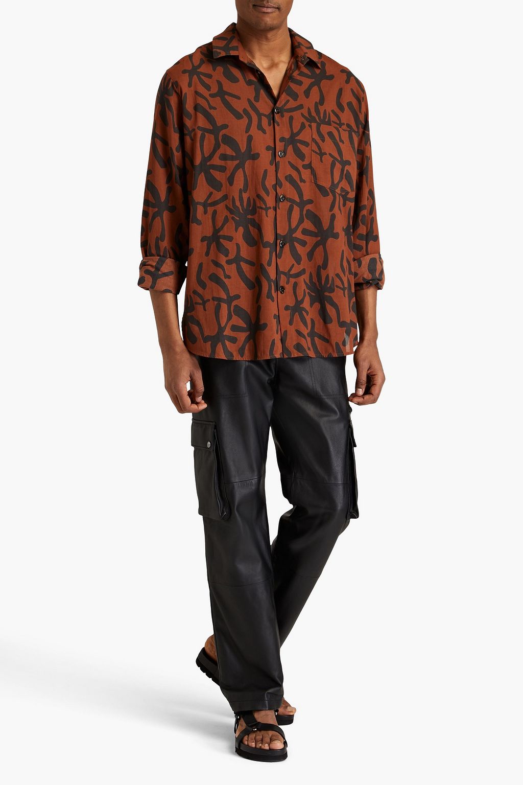 NANUSHKA Jilco printed cotton-voile shirt
