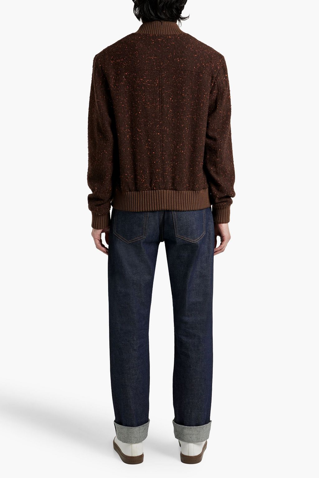 GABRIELA HEARST Gregory Donegal cashmere-tweed bomber jacket