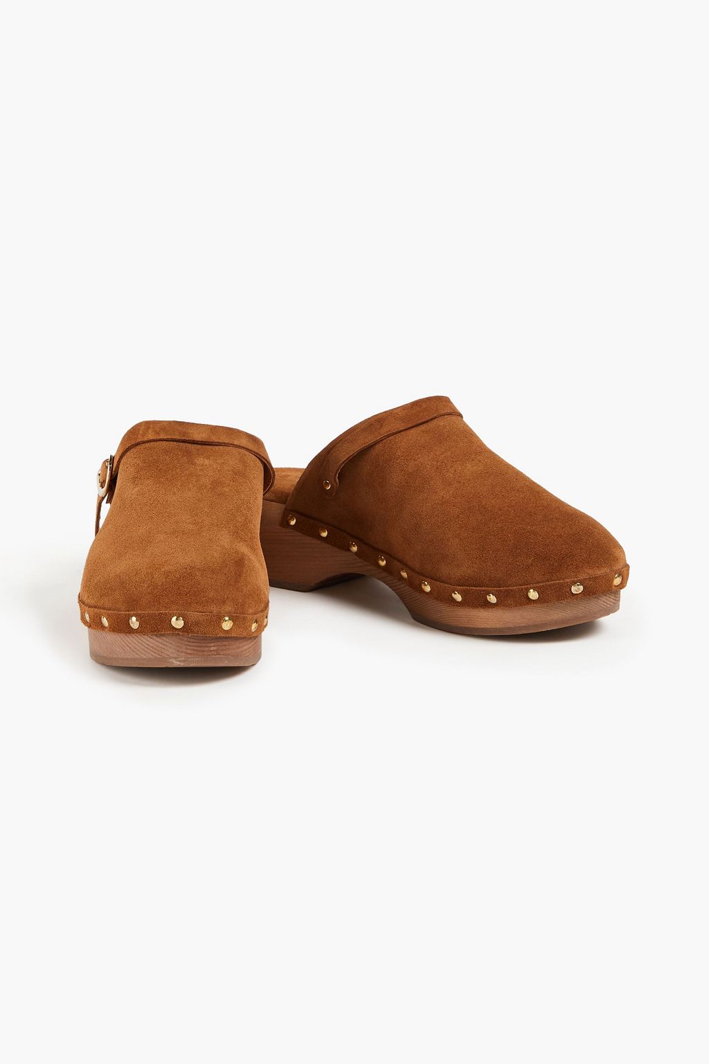 ANCIENT GREEK SANDALS Studded suede clogs
