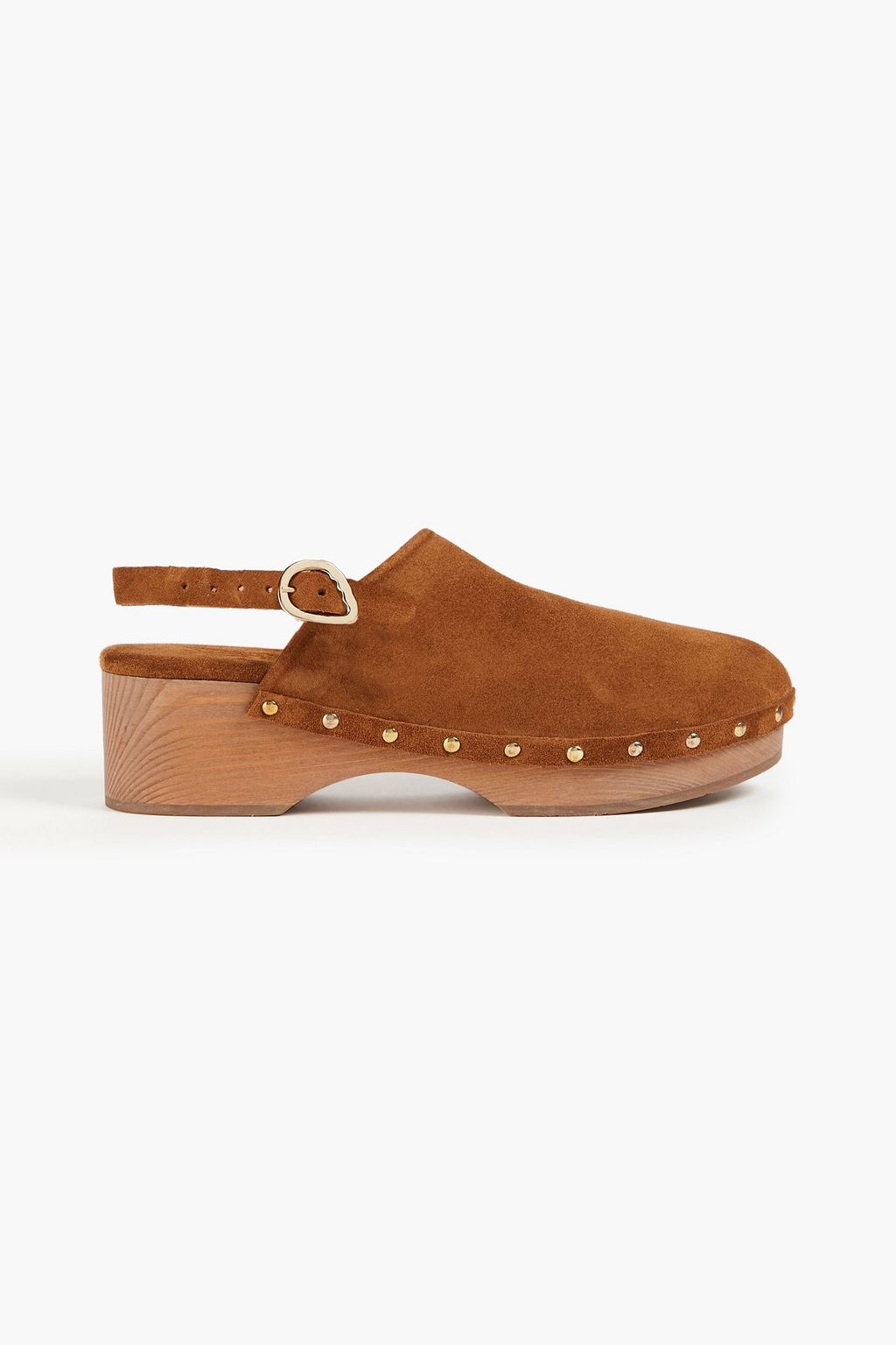 ANCIENT GREEK SANDALS Studded suede clogs