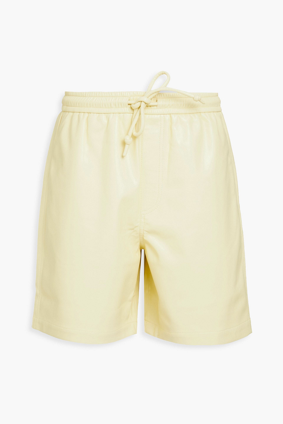 Nanushka Doxxi Okobor™ Drawstring Shorts In Pastel Yellow