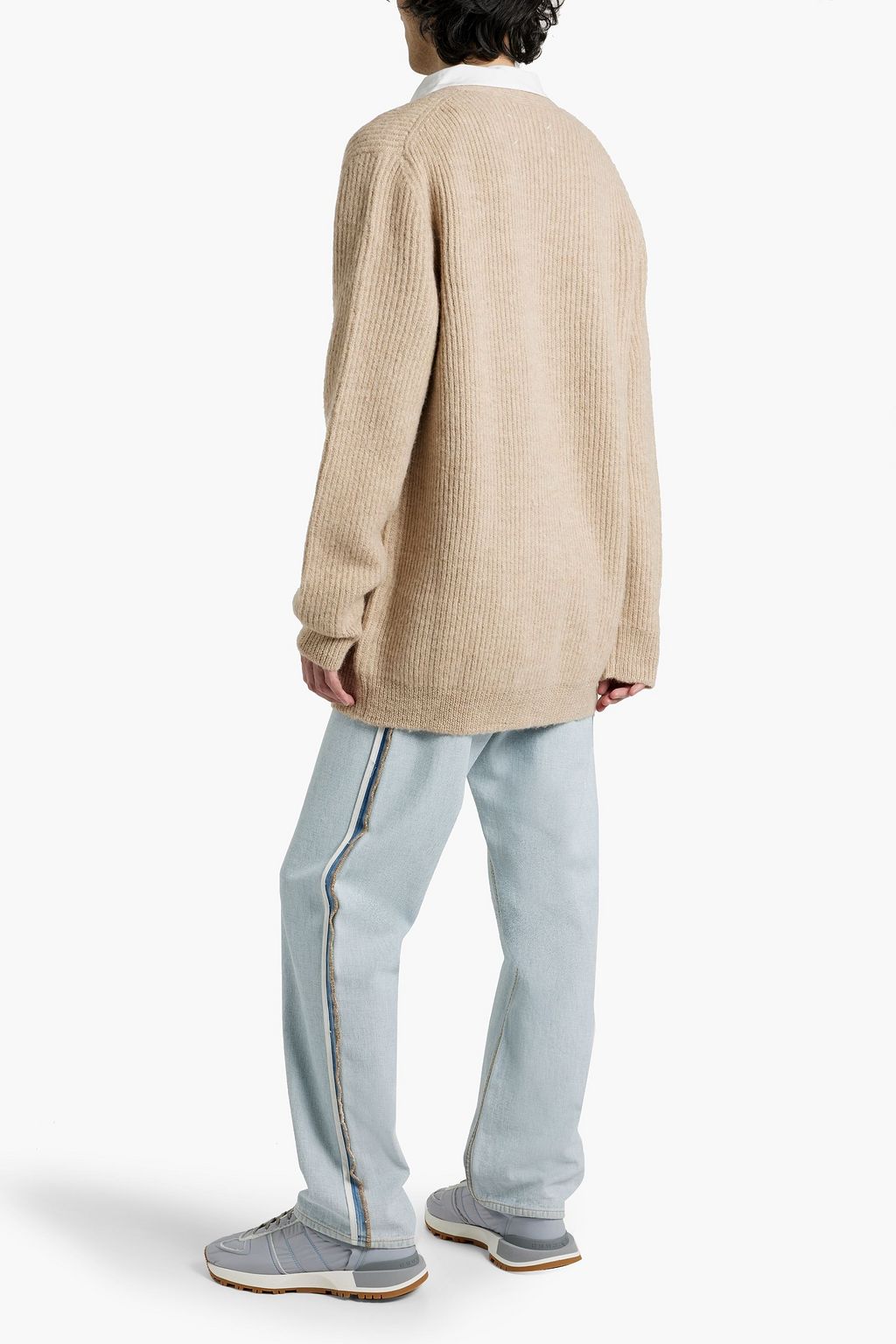 MAISON MARGIELA Ribbed wool and alpaca-blend cardigan