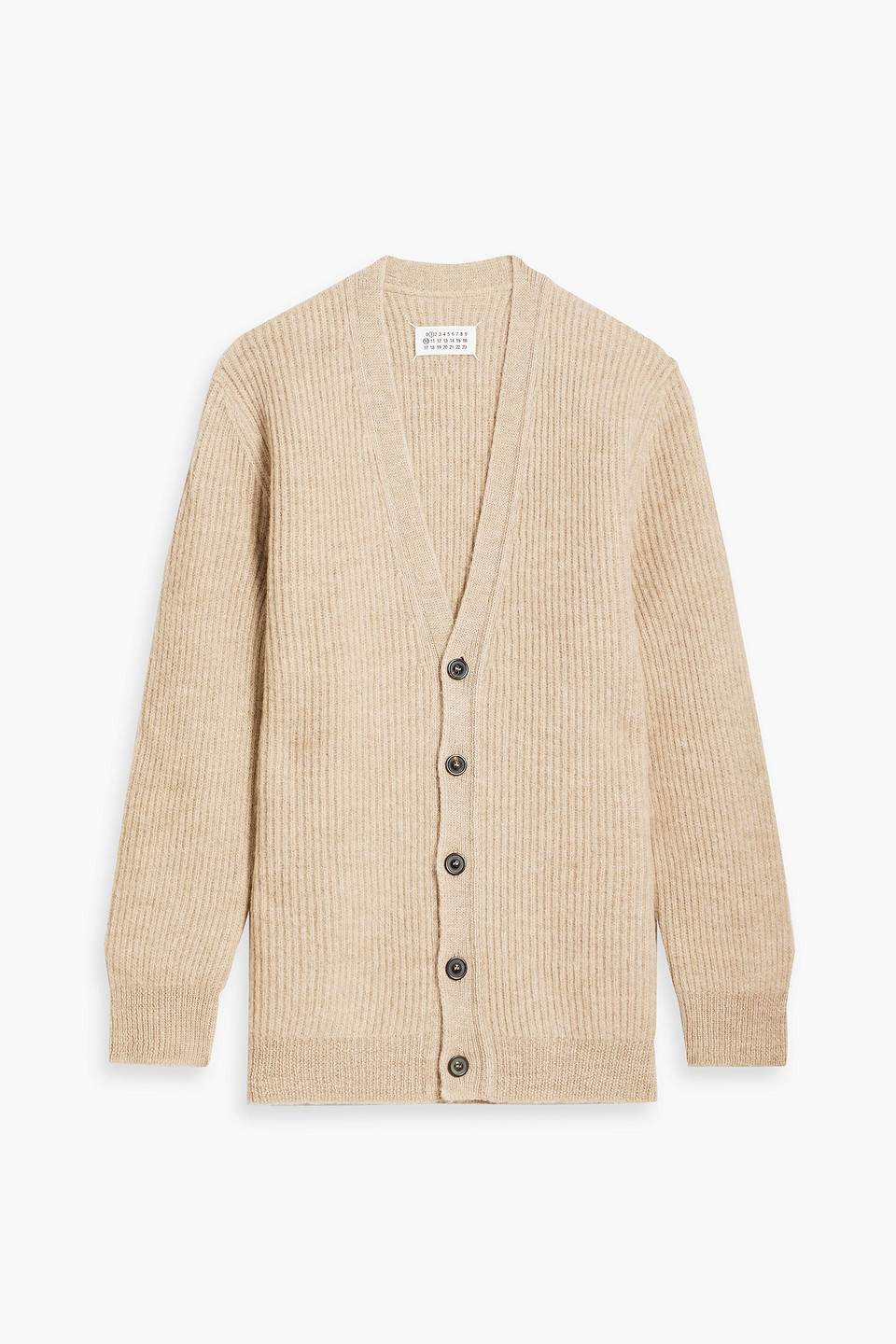 Maison Margiela V-neck Cardigan In Beige