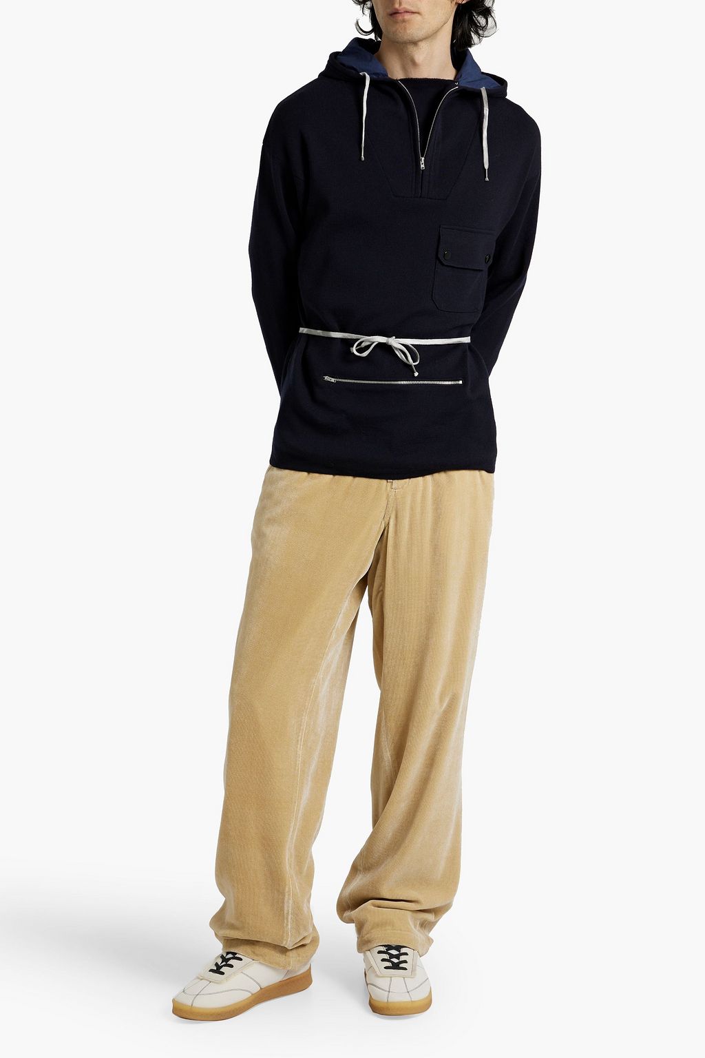 MAISON MARGIELA Stretch-knit hooded jacket