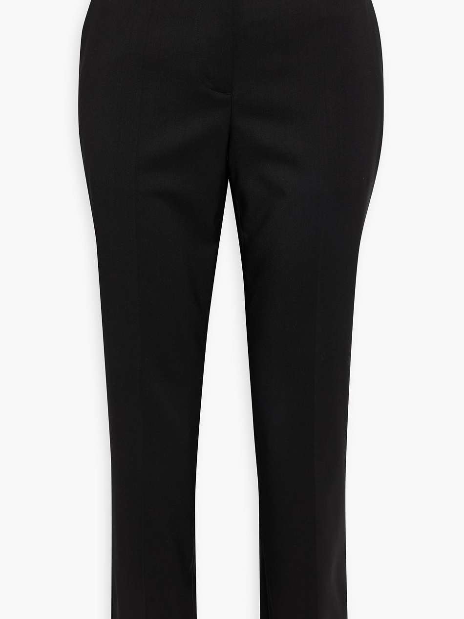 wool-twill slim-leg pants
