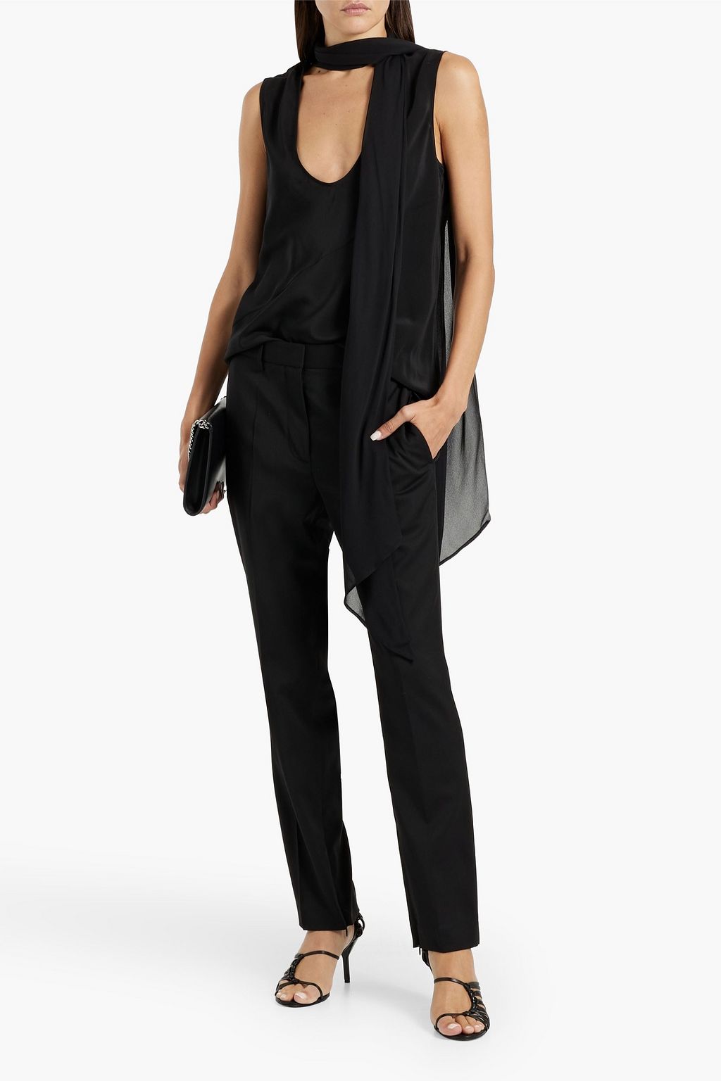 HELMUT LANG Wool-twill slim-leg pants