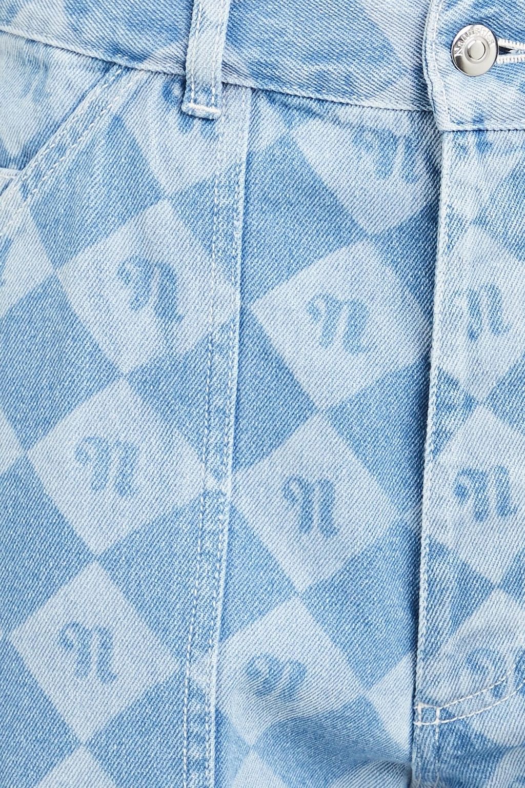 NANUSHKA Jasper logo-print denim jeans