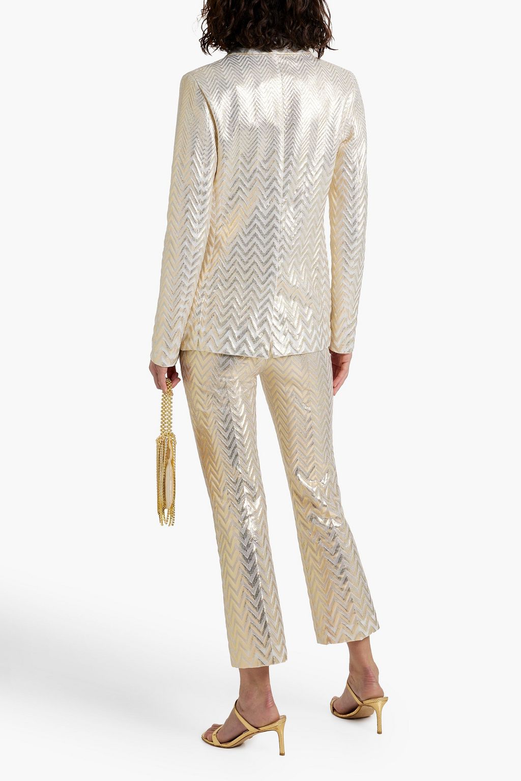 MISSONI Metallic cotton-blend blazer
