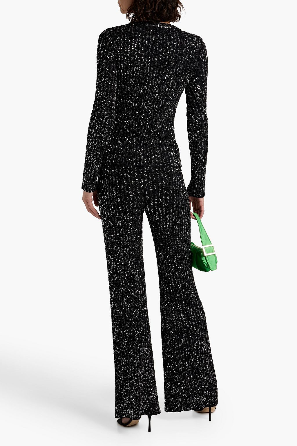 MISSONI Sequin-embellished crochet-knit sweater