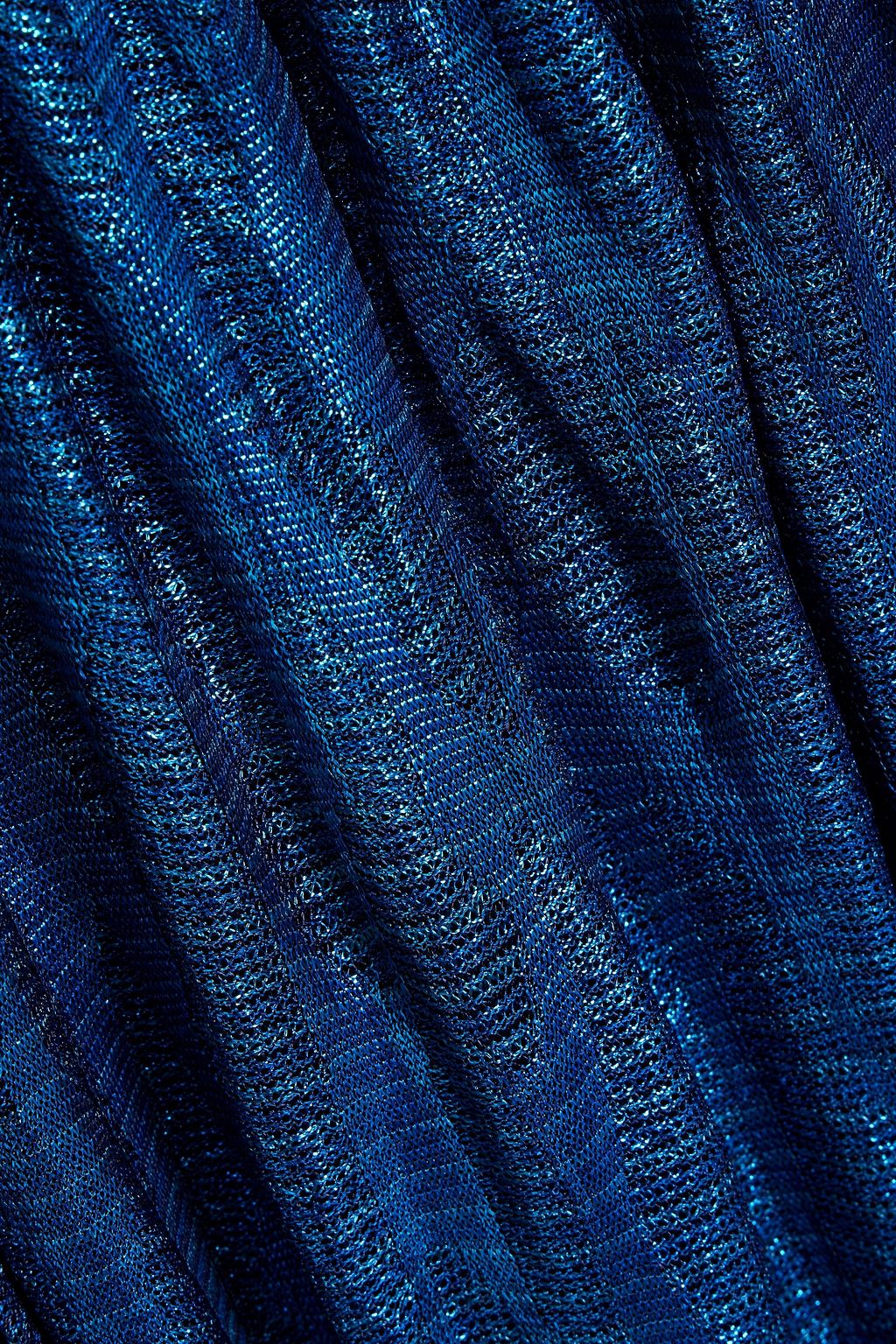 MISSONI 메탈릭 크로셰 니트 홀터넥 맥시 드레스