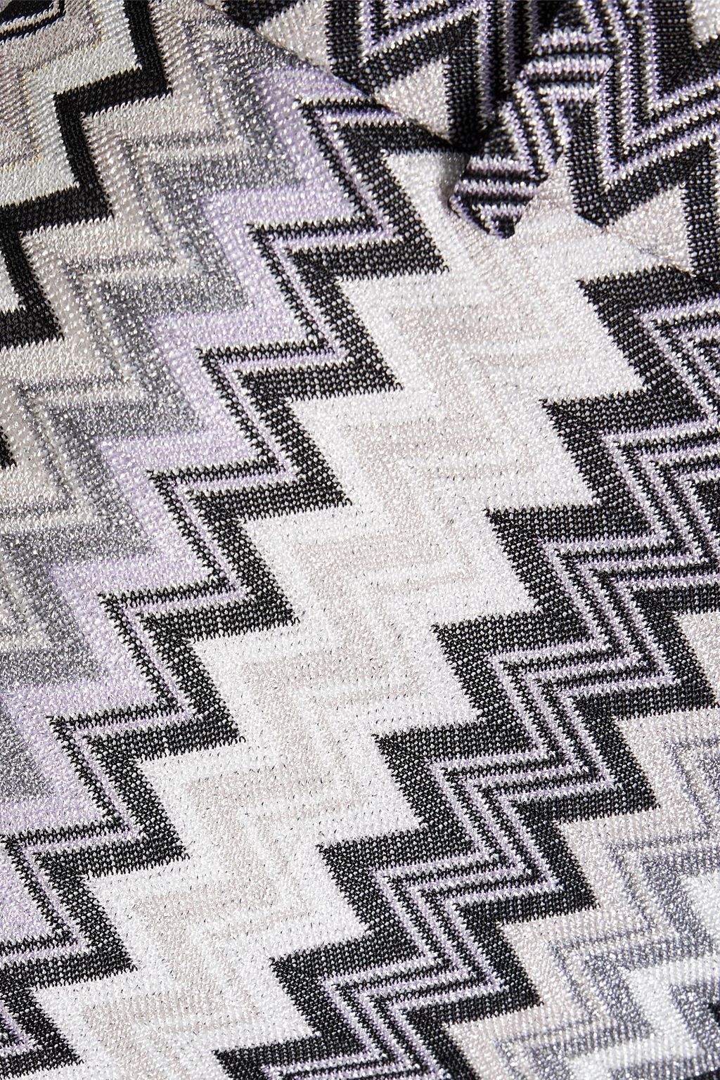 MISSONI Metallic crochet-knit straight-leg pants