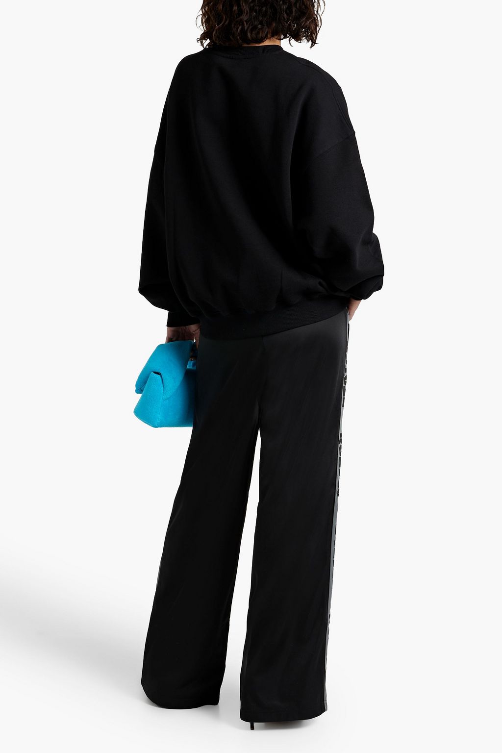 ROTATE BIRGER CHRISTENSEN Tech-jersey wide-leg pants