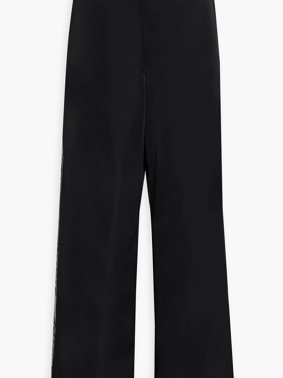 tech-jersey wide-leg pants