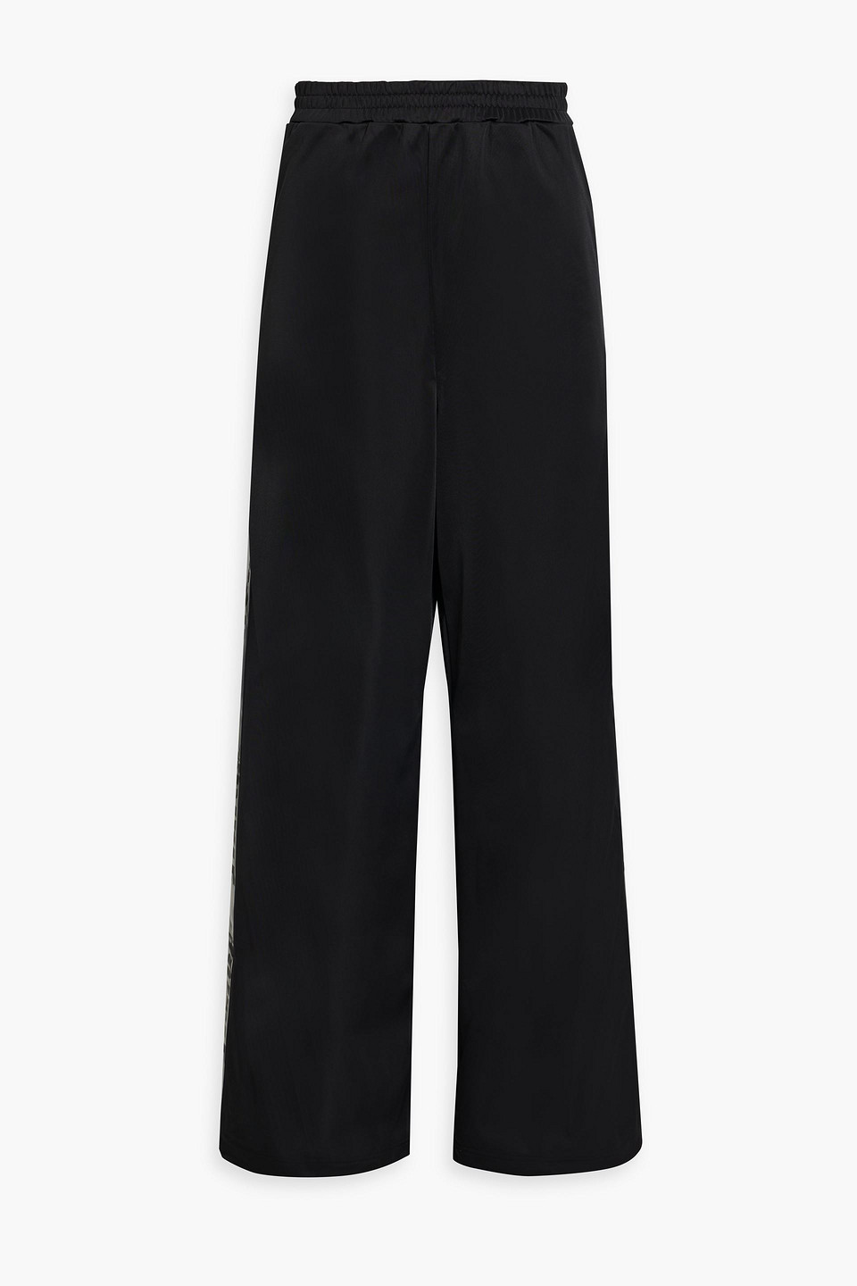 Rotate Birger Christensen Tech-jersey Wide-leg Pants In Black